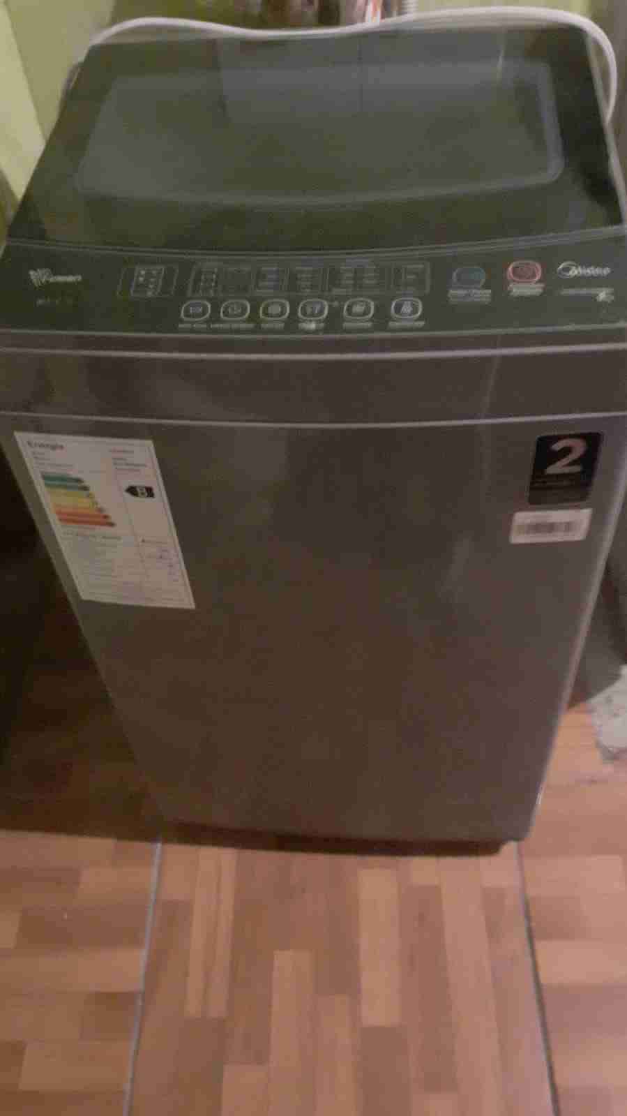 Lavadora automática gris