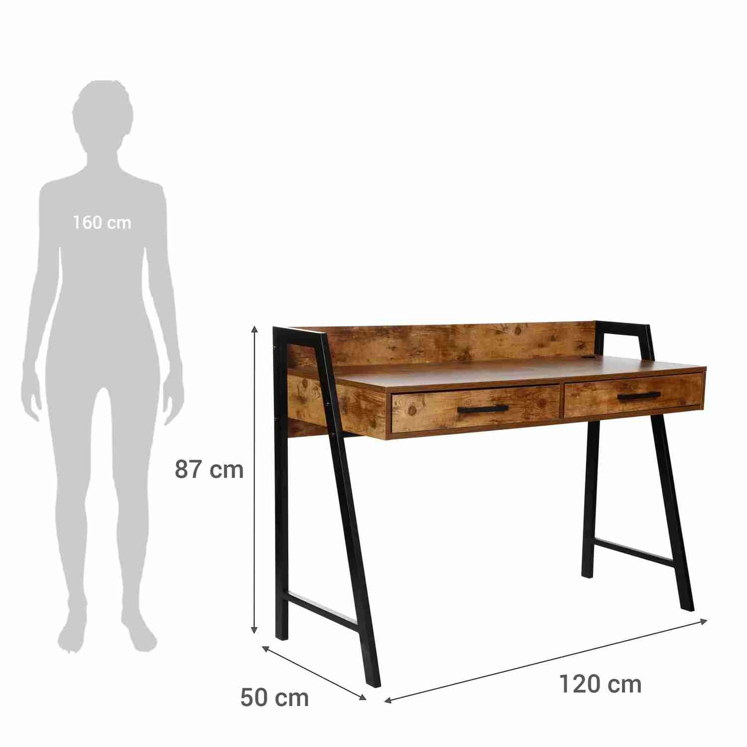 Cama nido Rosen y escritorio rústico Rocky - miniatura 2