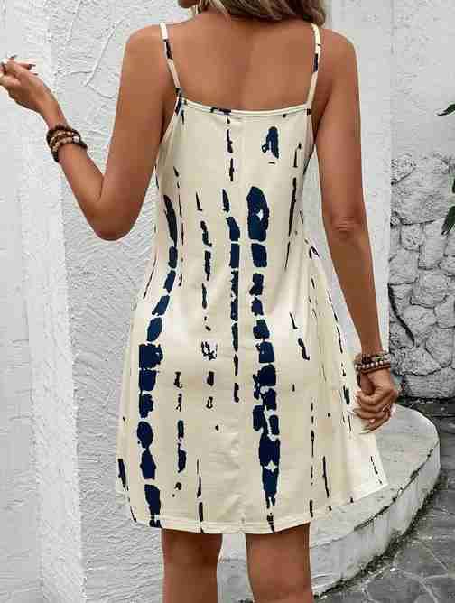 Vestido corto estampado amarillo - miniatura 2