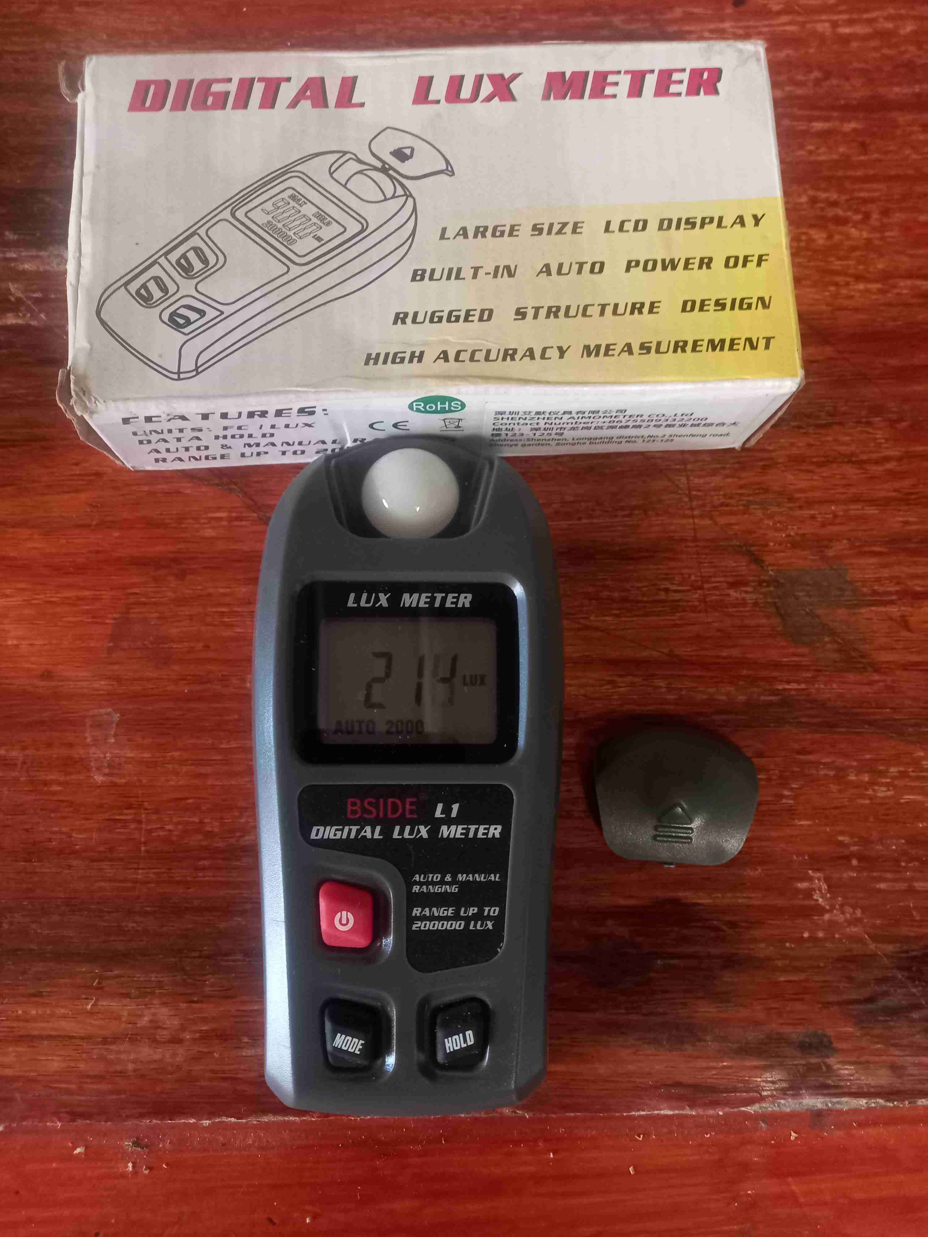 Luxómetro digital Bside