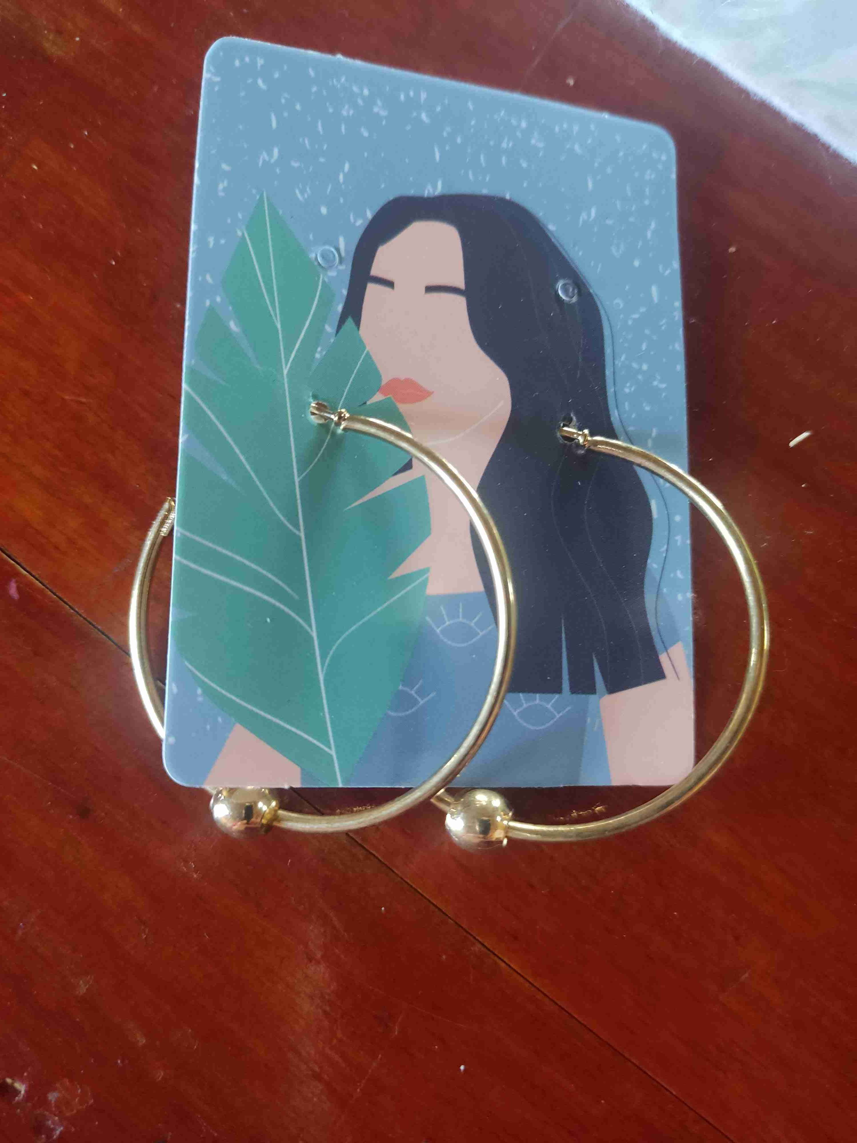 Aros dorados grandes - miniatura 1