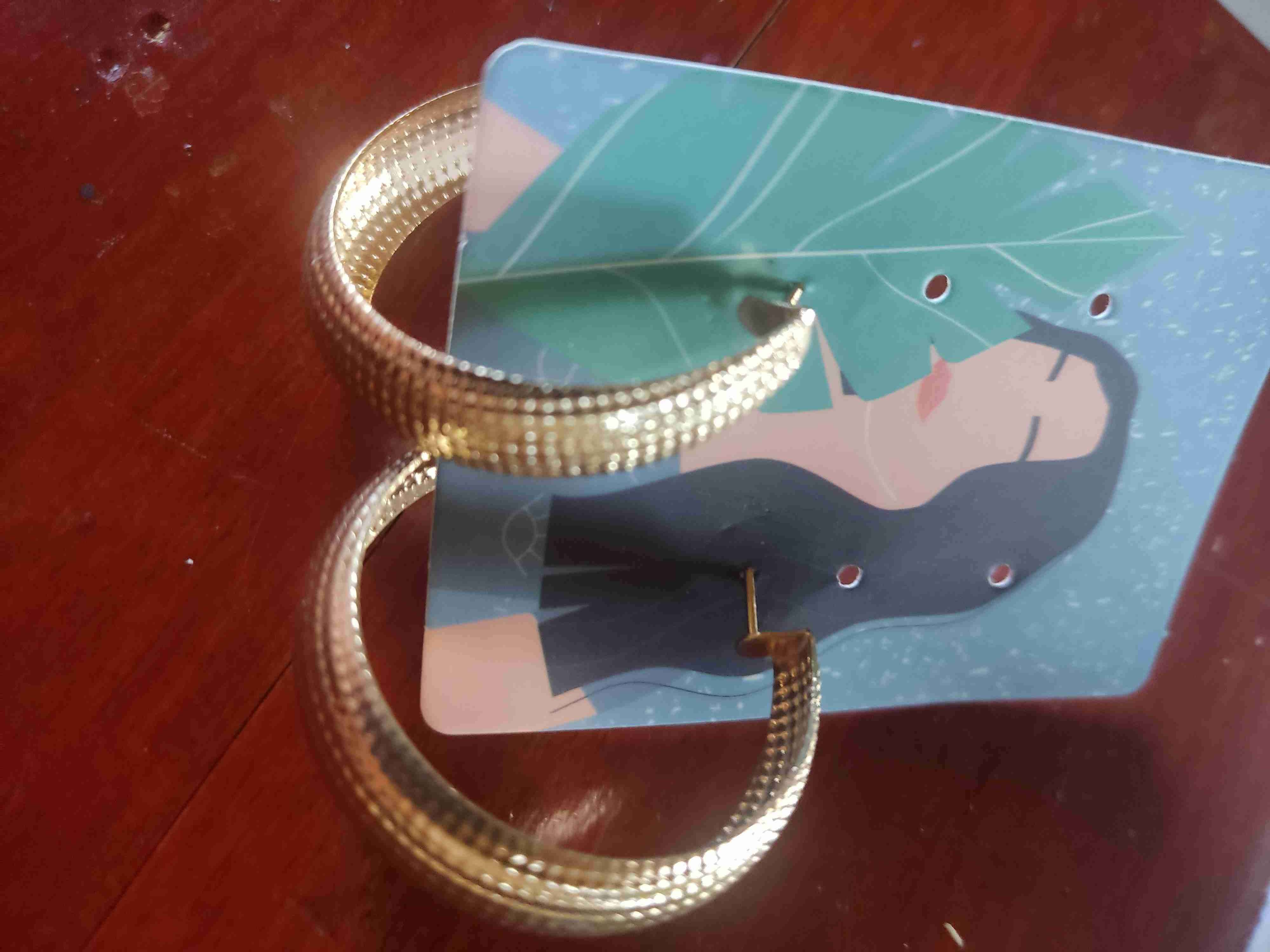 Aros dorados grandes - miniatura 2