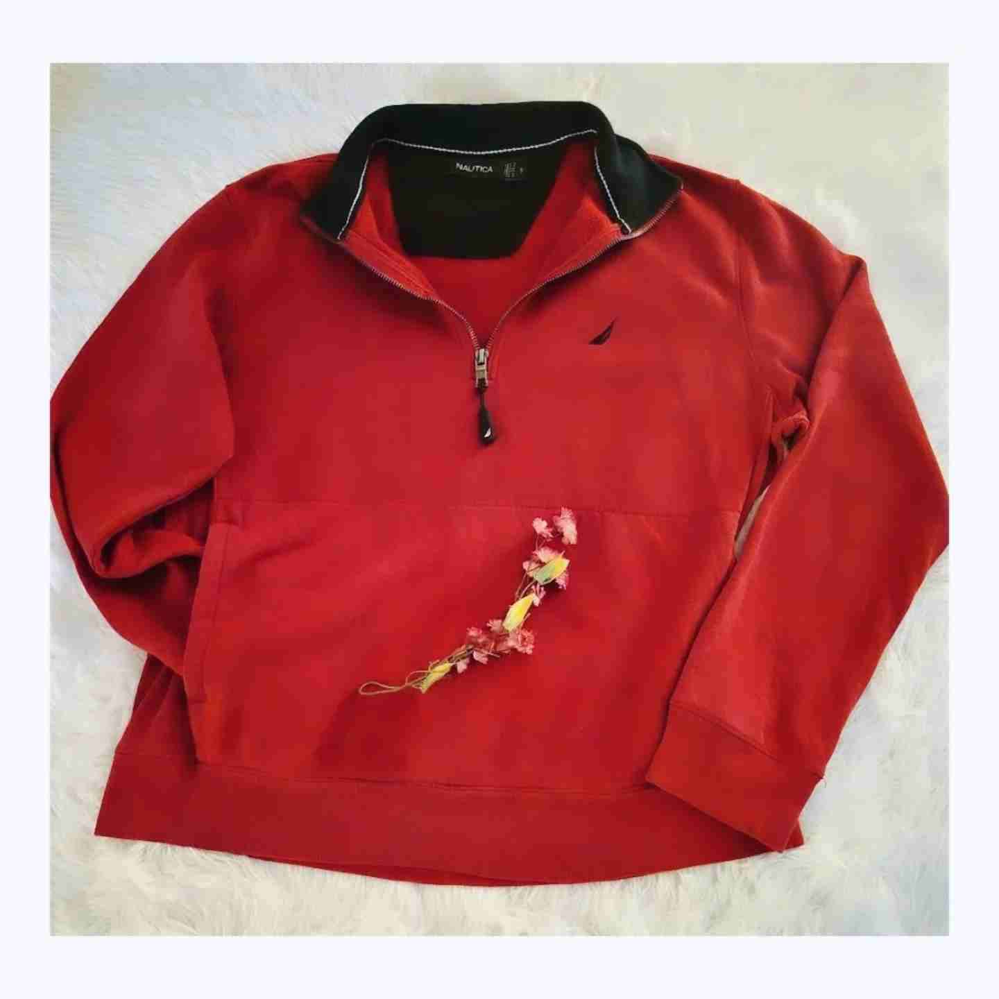 Poleron Náutica rojo con cierre - miniatura 3