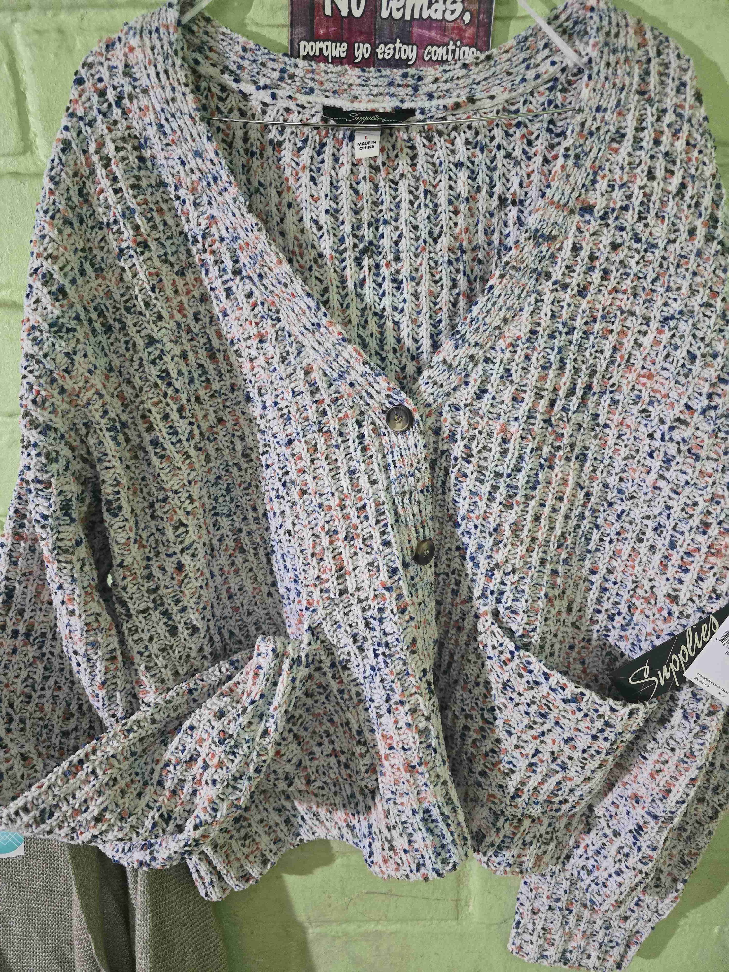 Cardigan multicolor texturizado - miniatura 2
