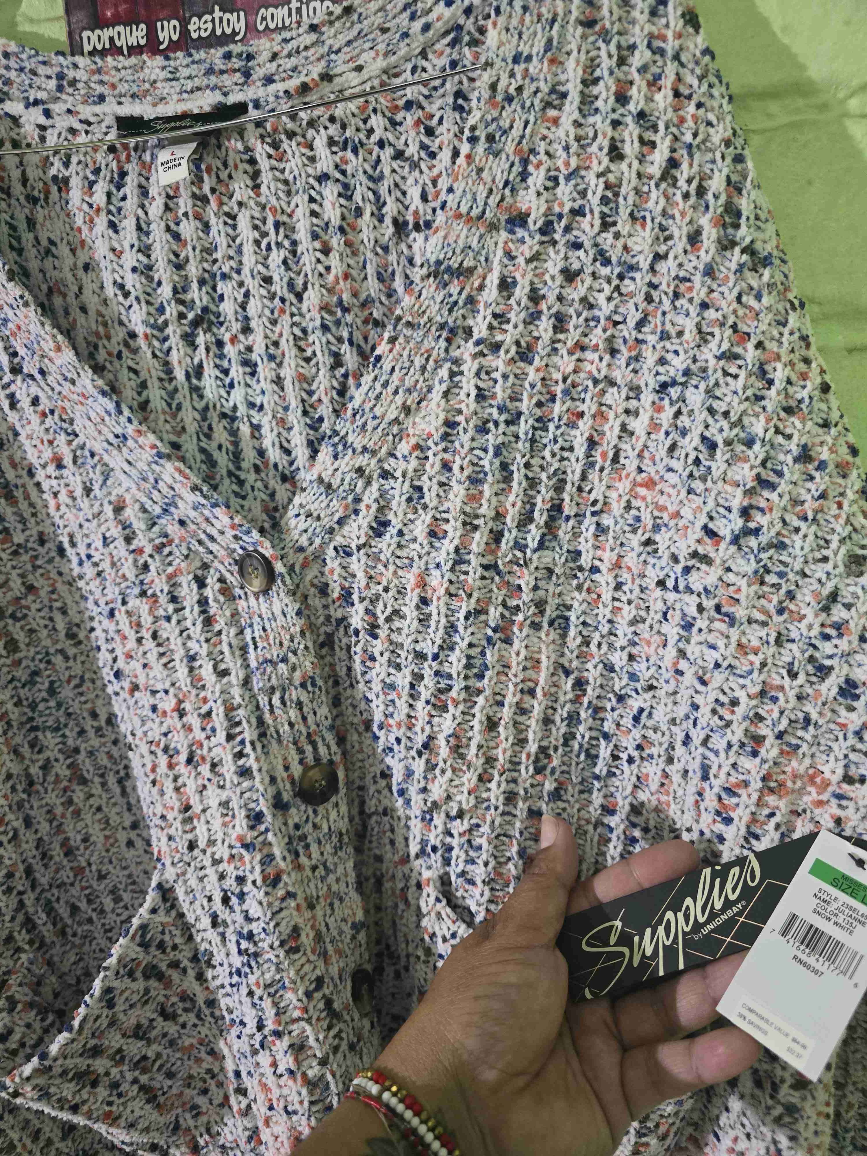 Cardigan multicolor texturizado - miniatura 3