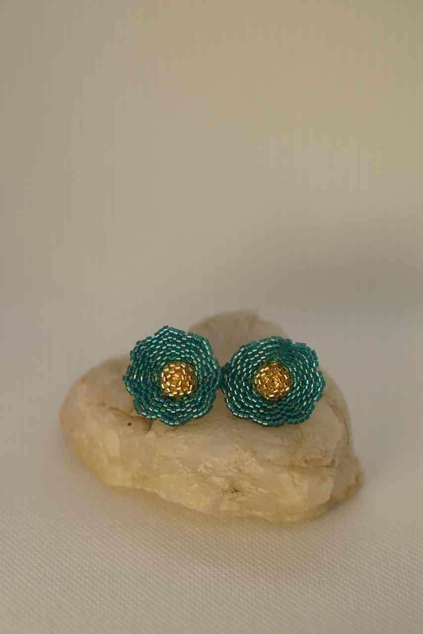 Aros mostacilla tejidos a mano - miniatura 4