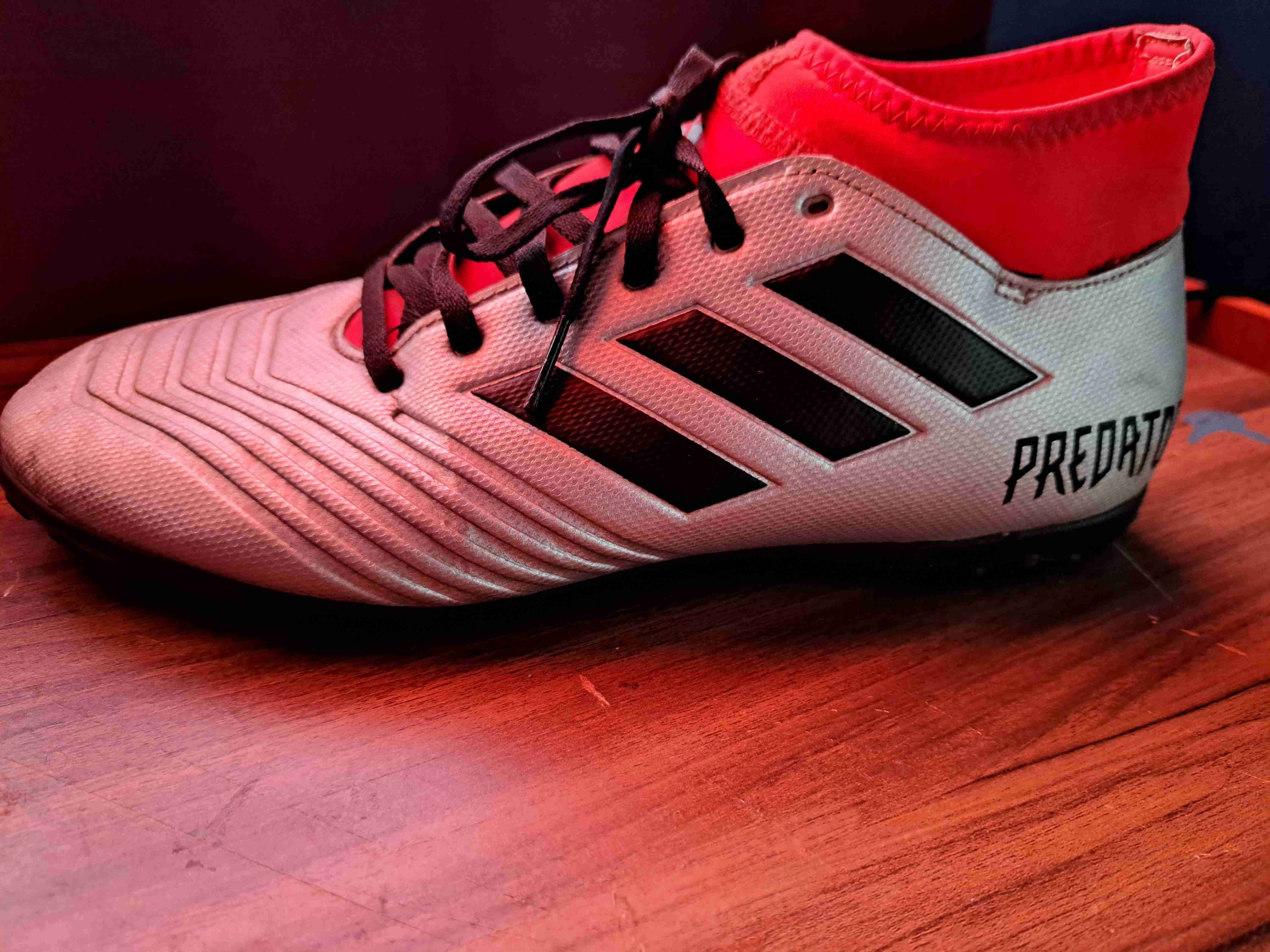 Zapatillas deportivas blancas y naranjas - miniatura 4