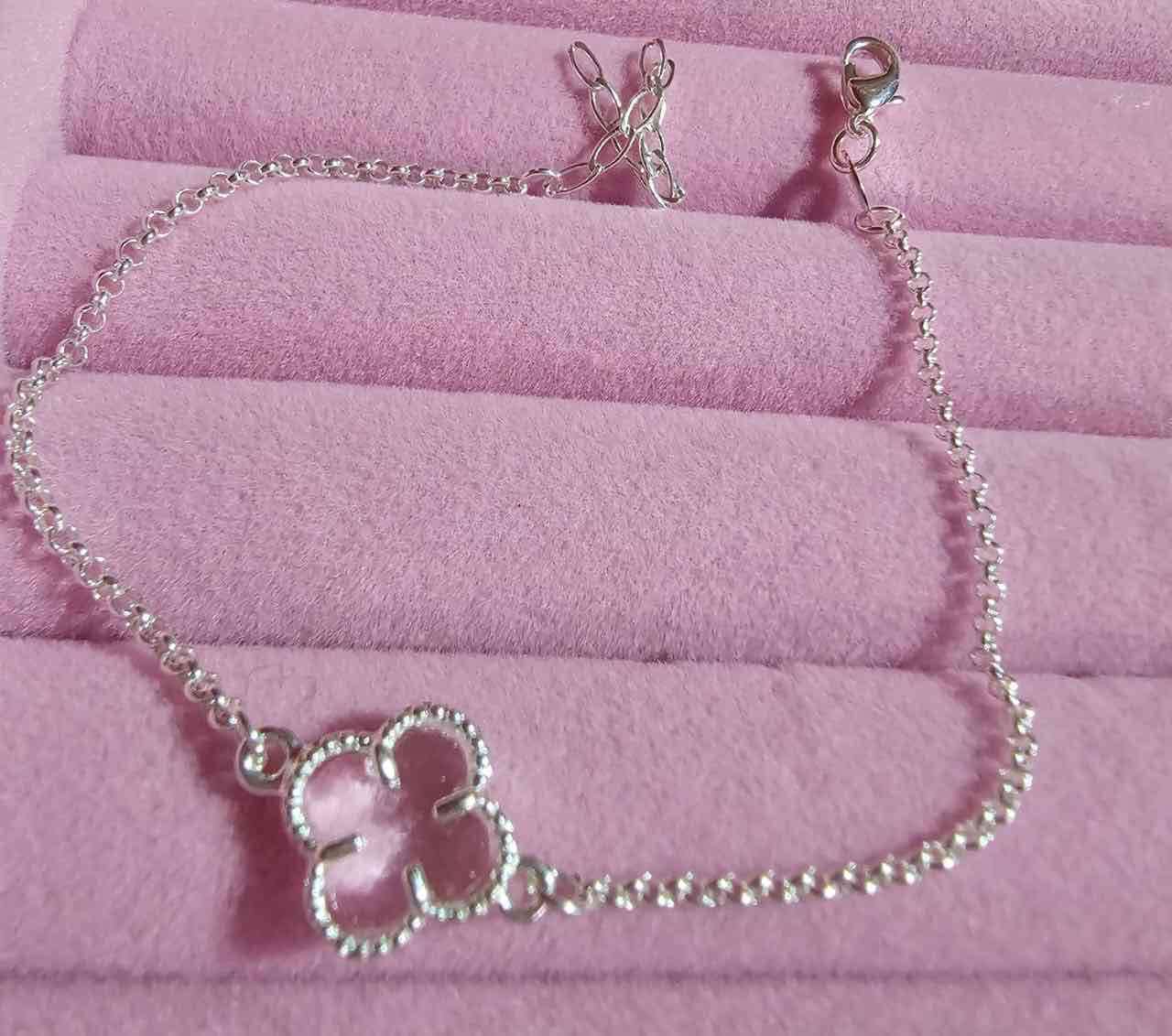 Pulsera con dije floral - miniatura 5