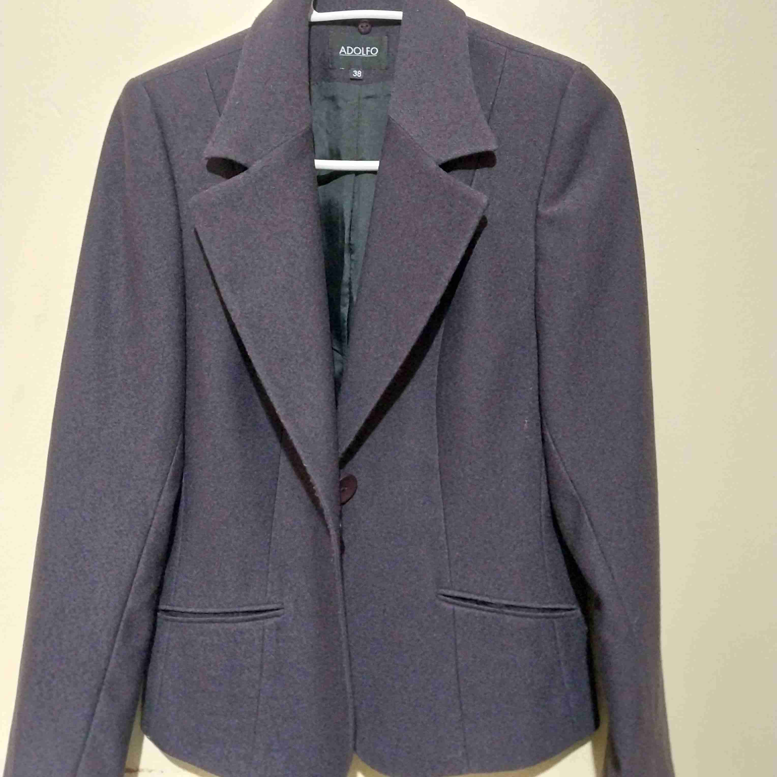 Blazer gris Adolfo talla 38 - miniatura 1