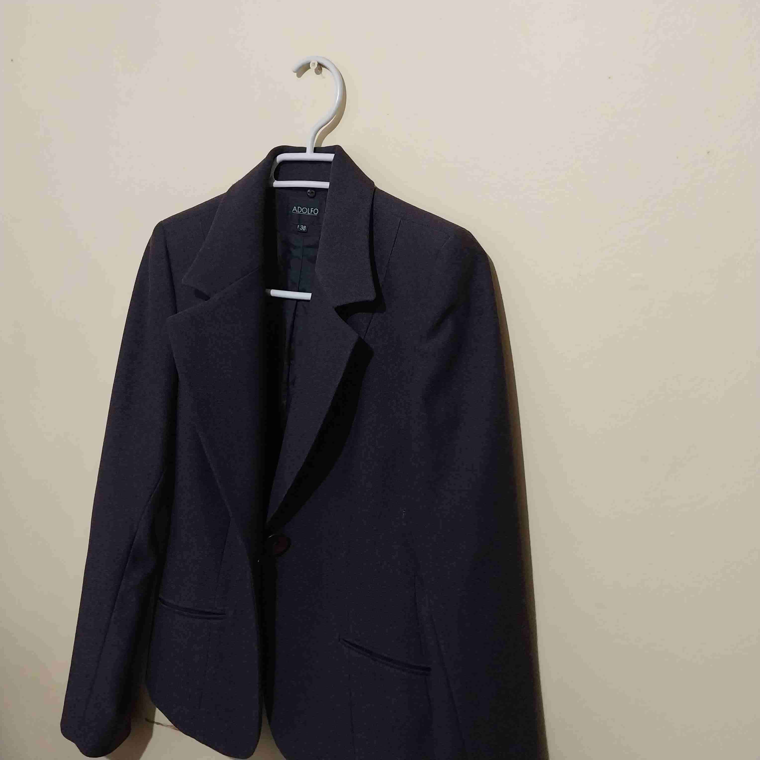 Blazer gris Adolfo talla 38 - miniatura 2