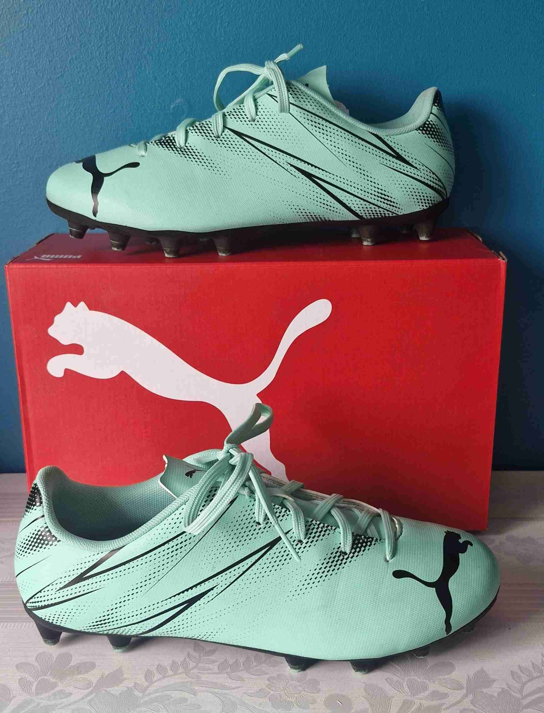 Zapatillas de fútbol Puma turquesas - miniatura 2