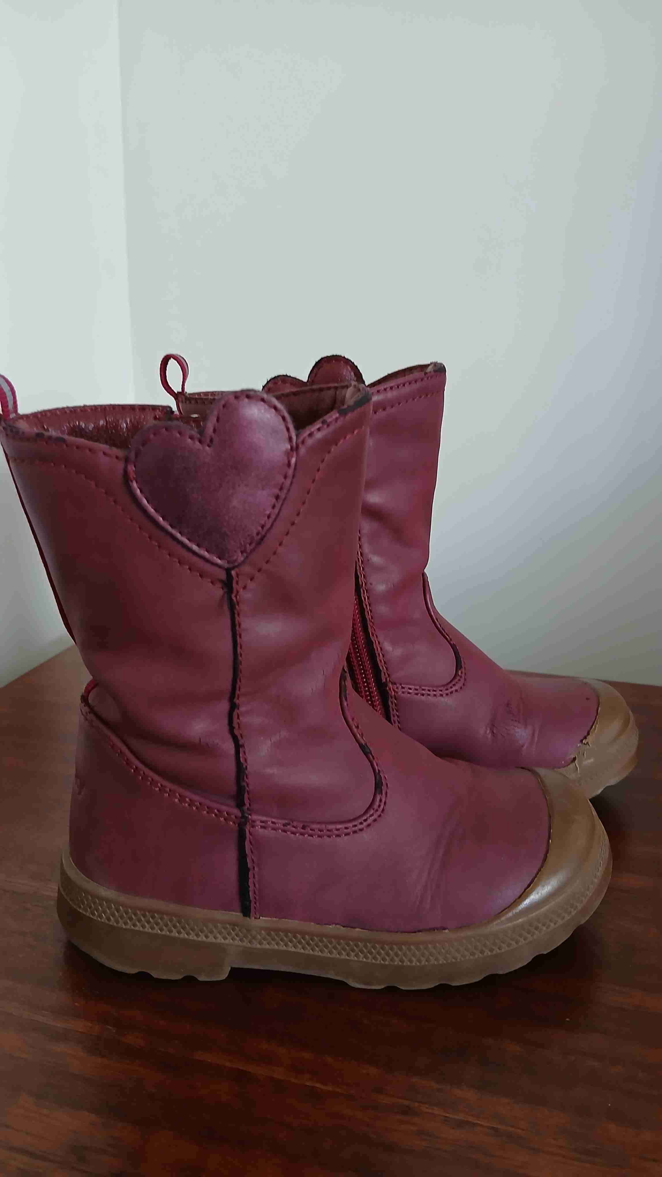 Botas infantiles burdeos - miniatura 2