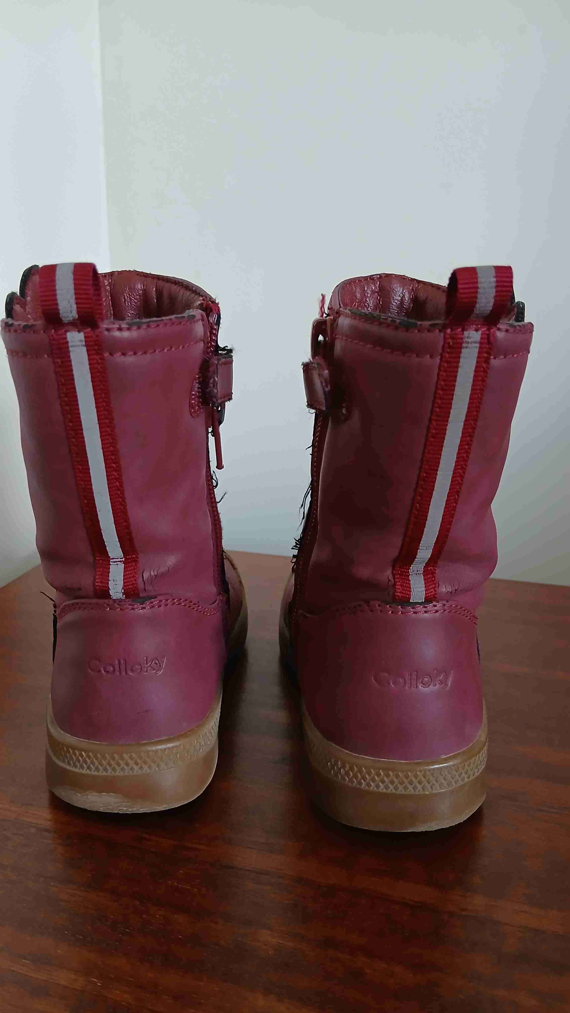 Botas infantiles burdeos - miniatura 3