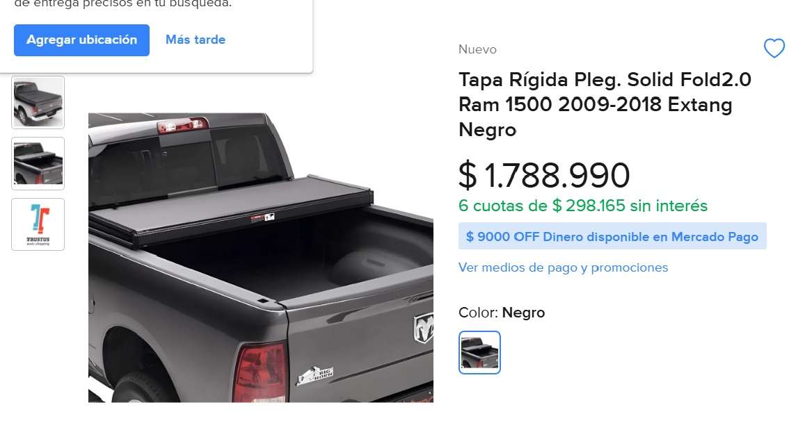 Tapa rígida para camioneta RAM 1500 - FORD F-150 - miniatura 5