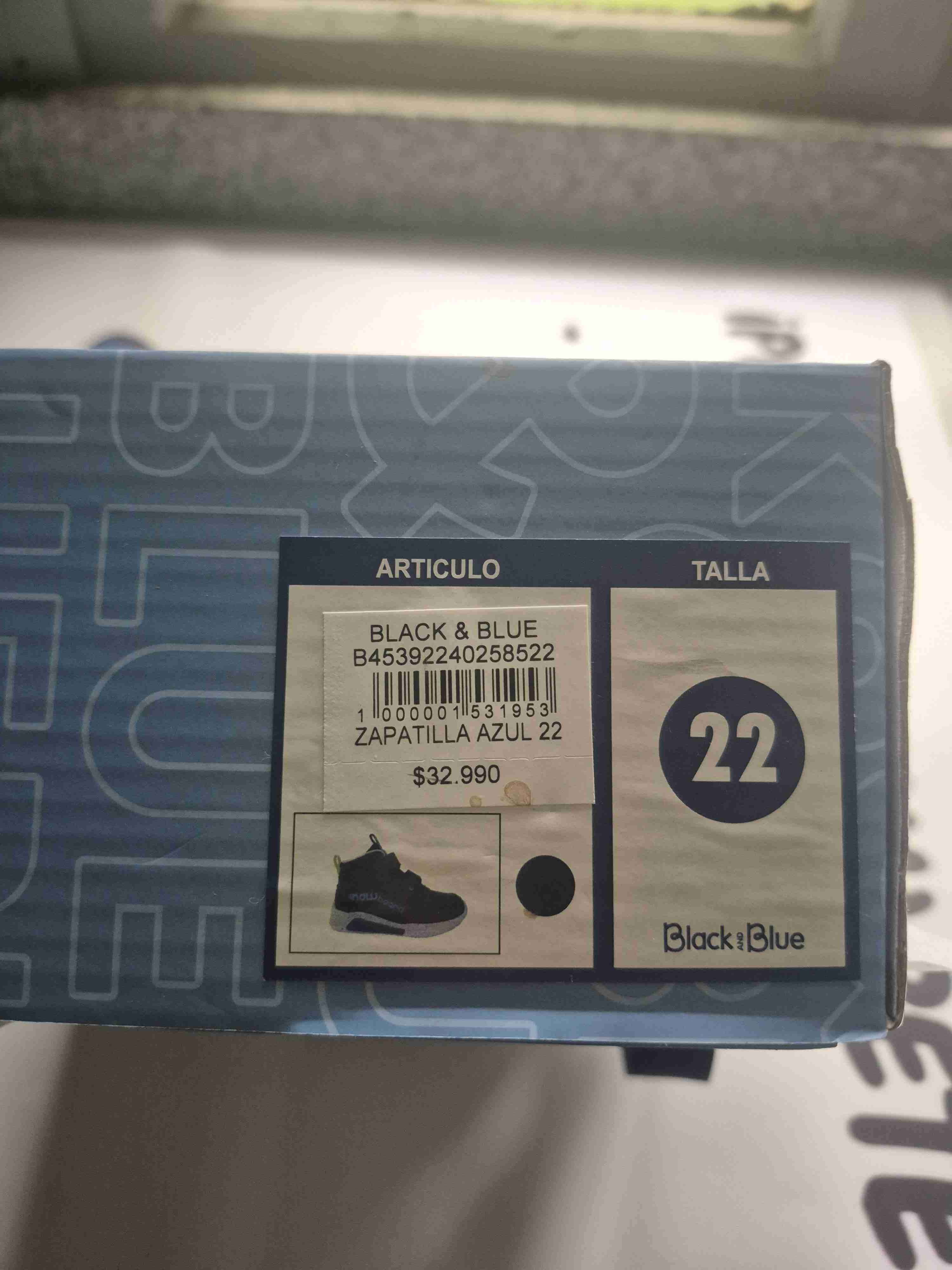 Zapatillas infantiles Black Blue - miniatura 4