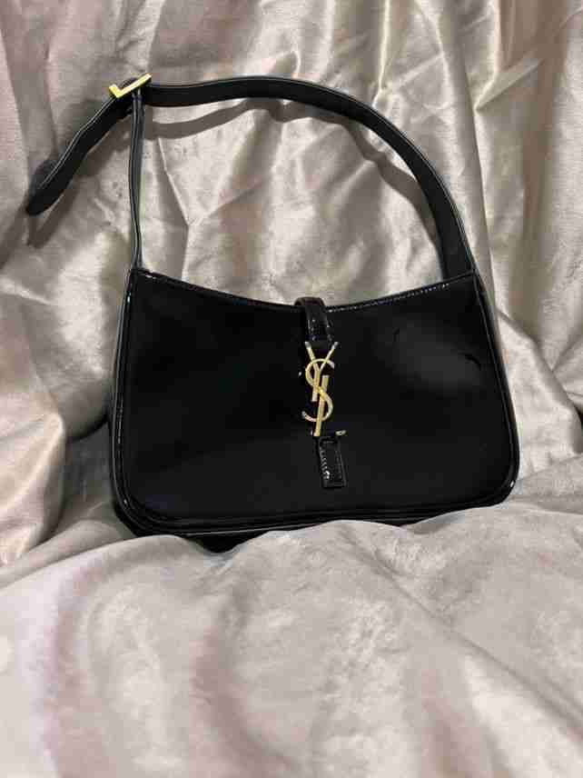 Cartera YSL de charol negra original - miniatura 1