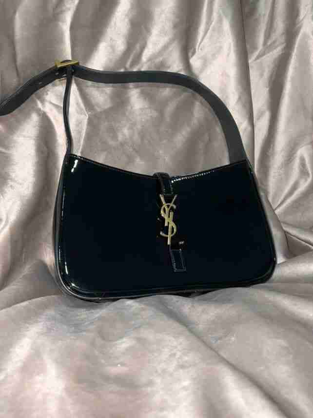 Cartera YSL de charol negra original - miniatura 2