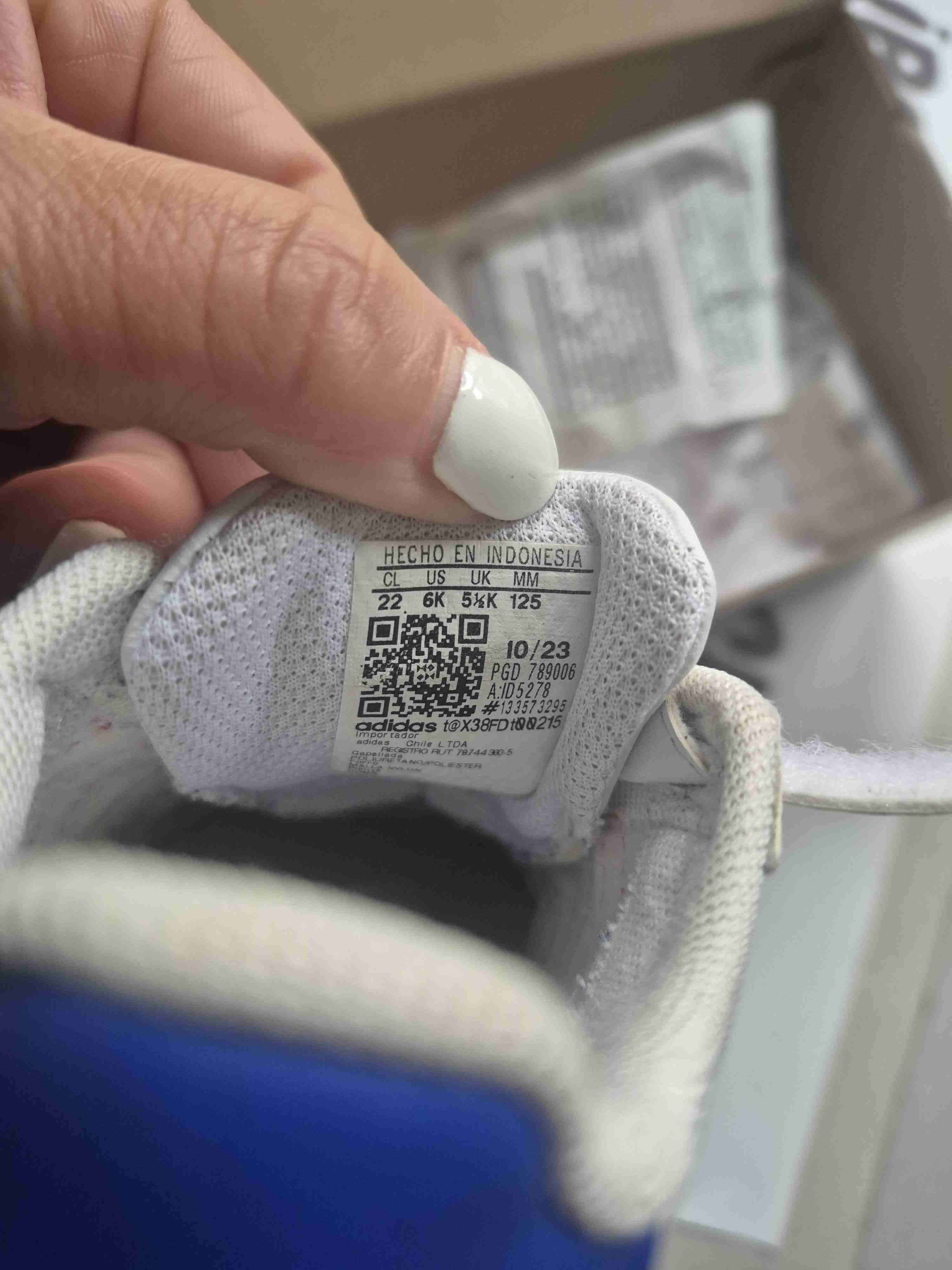 Zapatillas blancas infantiles Adidas - miniatura 5