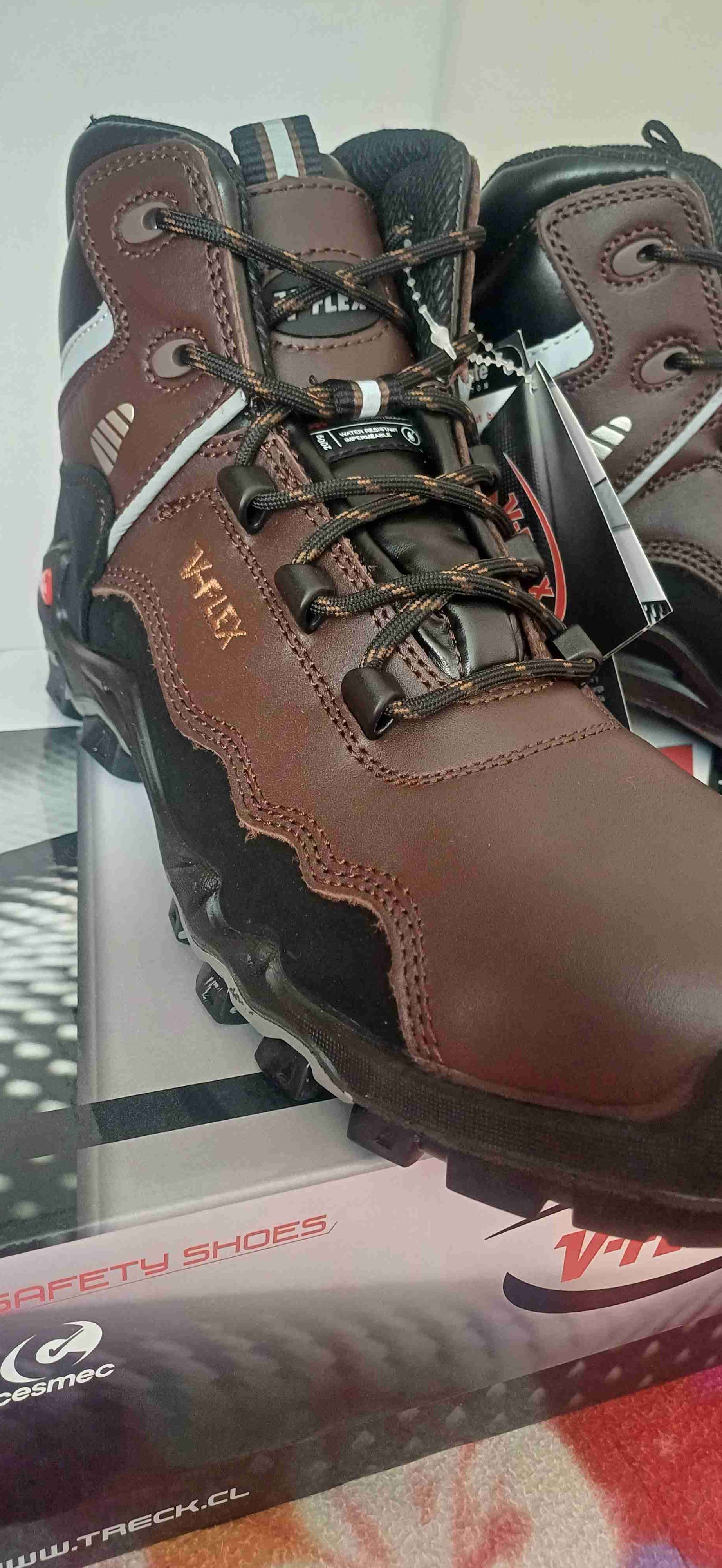 Zapatos de seguridad marrones V-Flex - miniatura 3