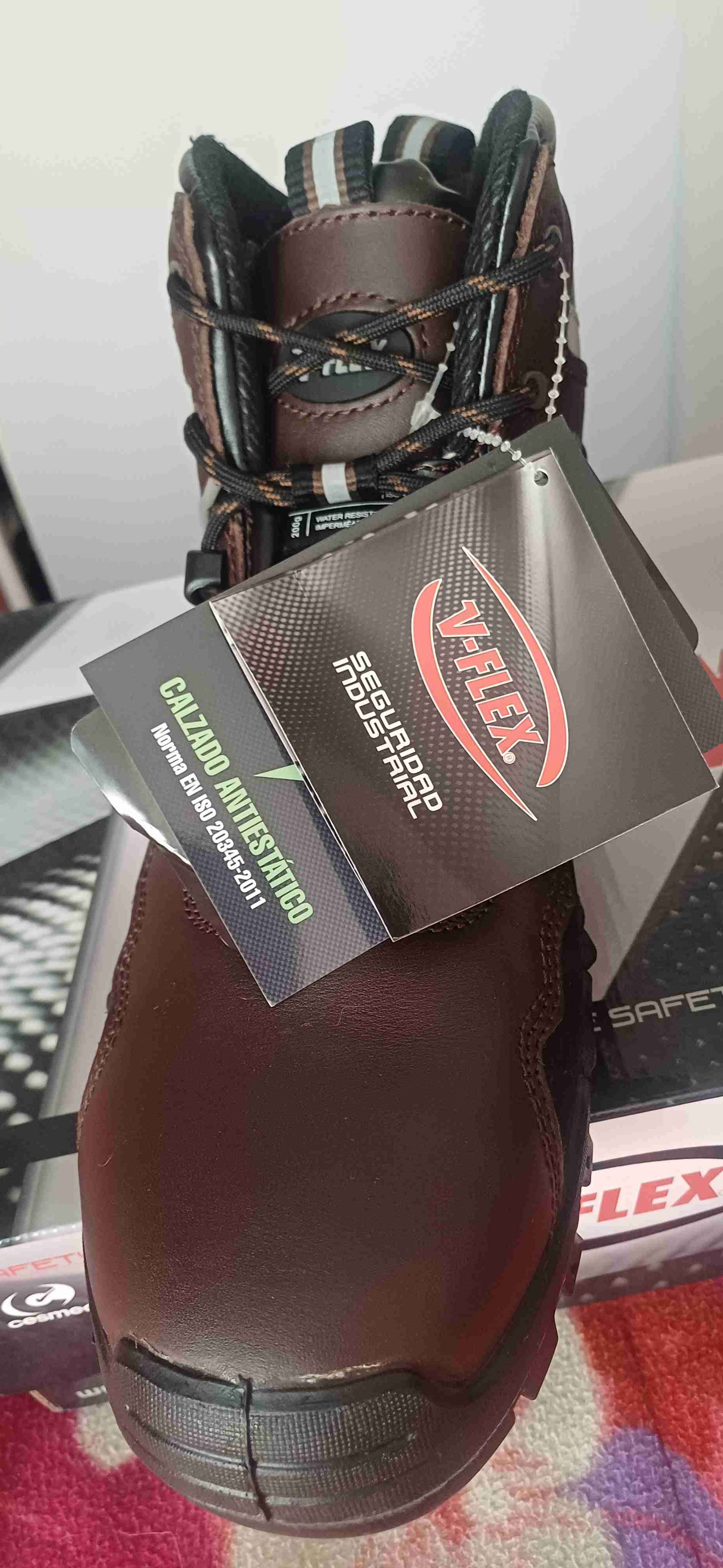 Zapatos de seguridad marrones V-Flex - miniatura 5