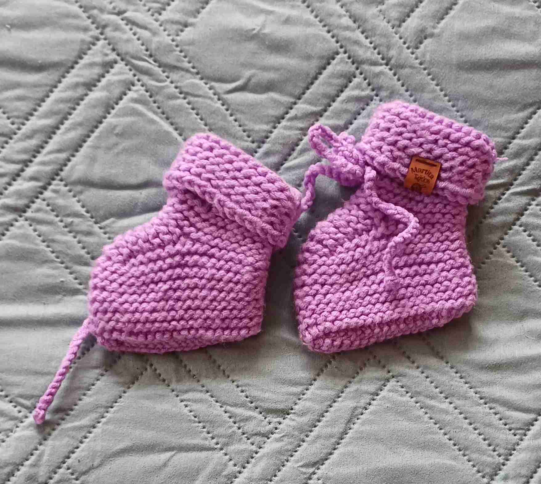 Zapatitos  tejidos a mano - miniatura 4