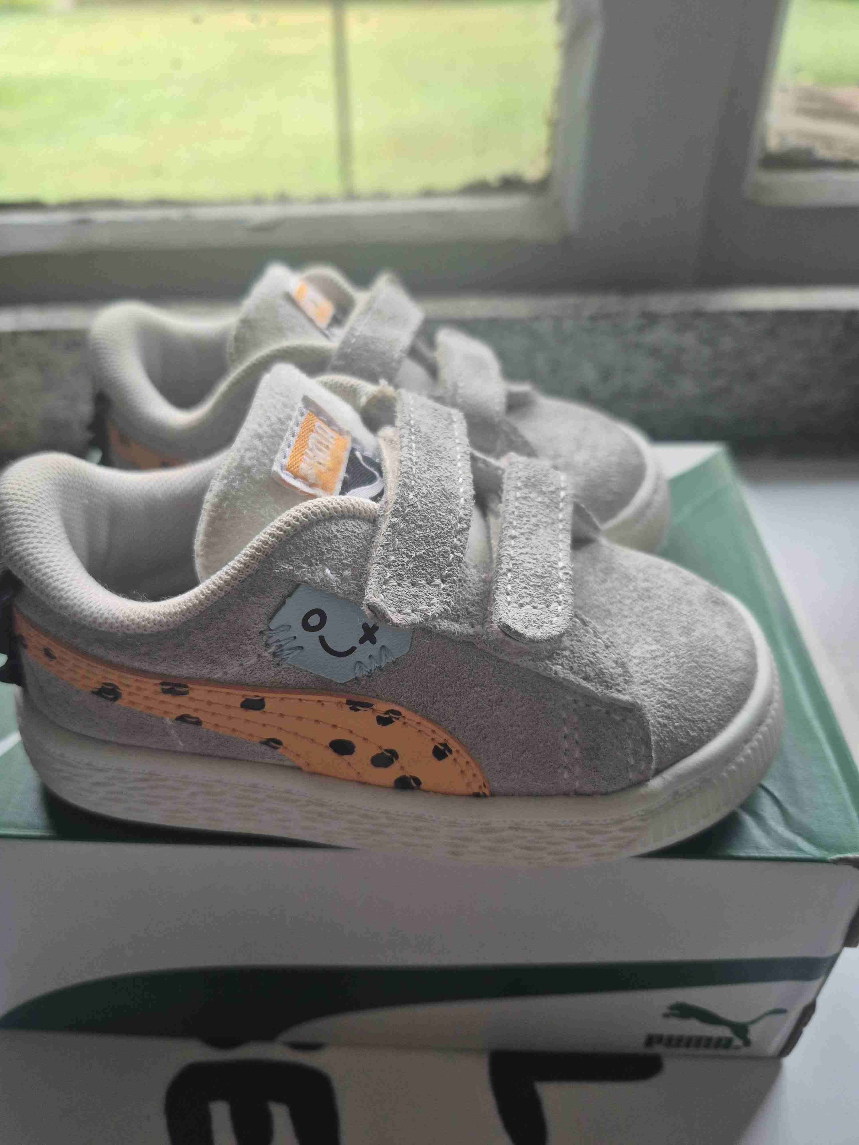 Zapatillas blancas infantiles Adidas - miniatura 3