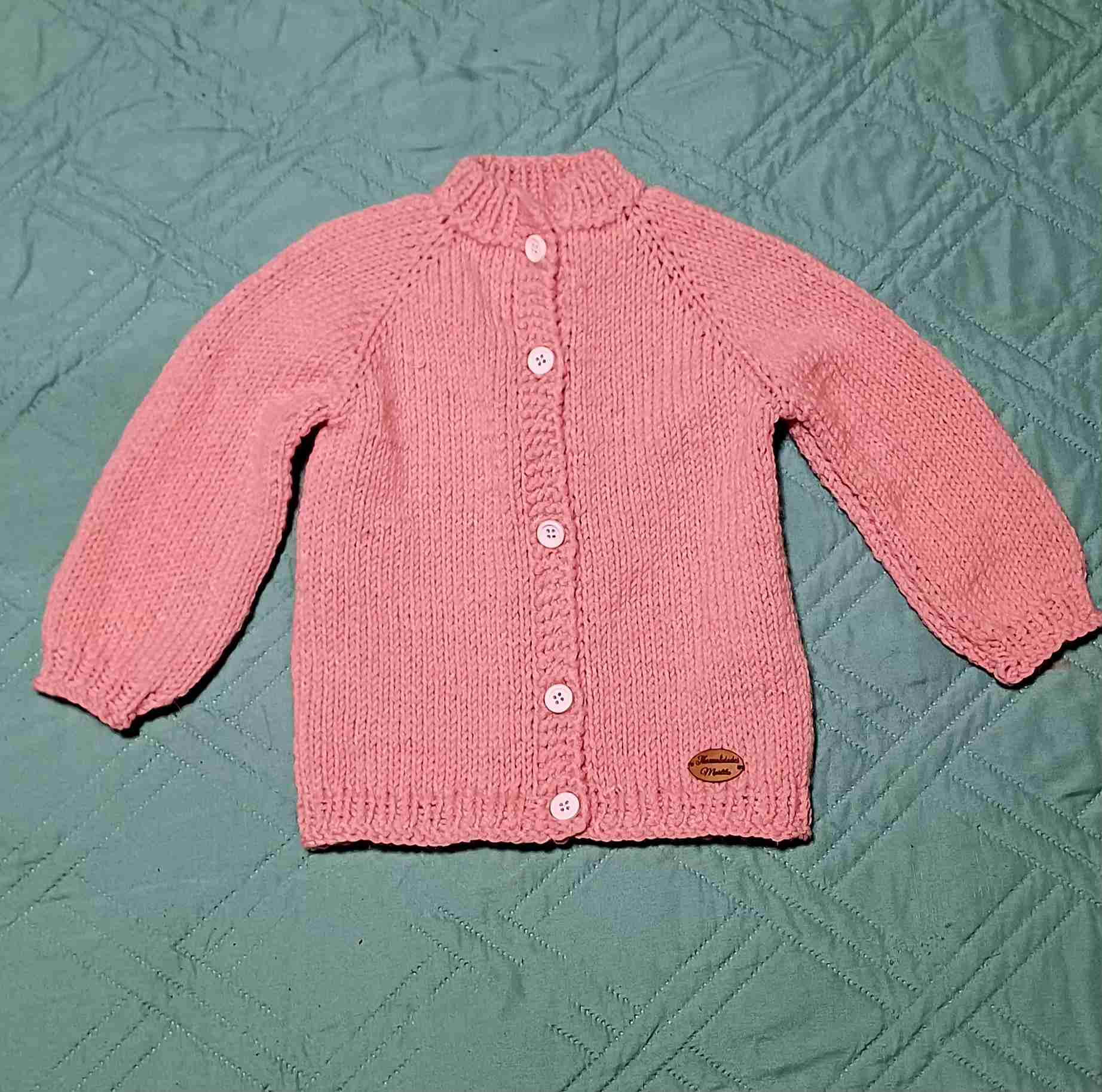 Chaleco bebé tejido multicolor - miniatura 2