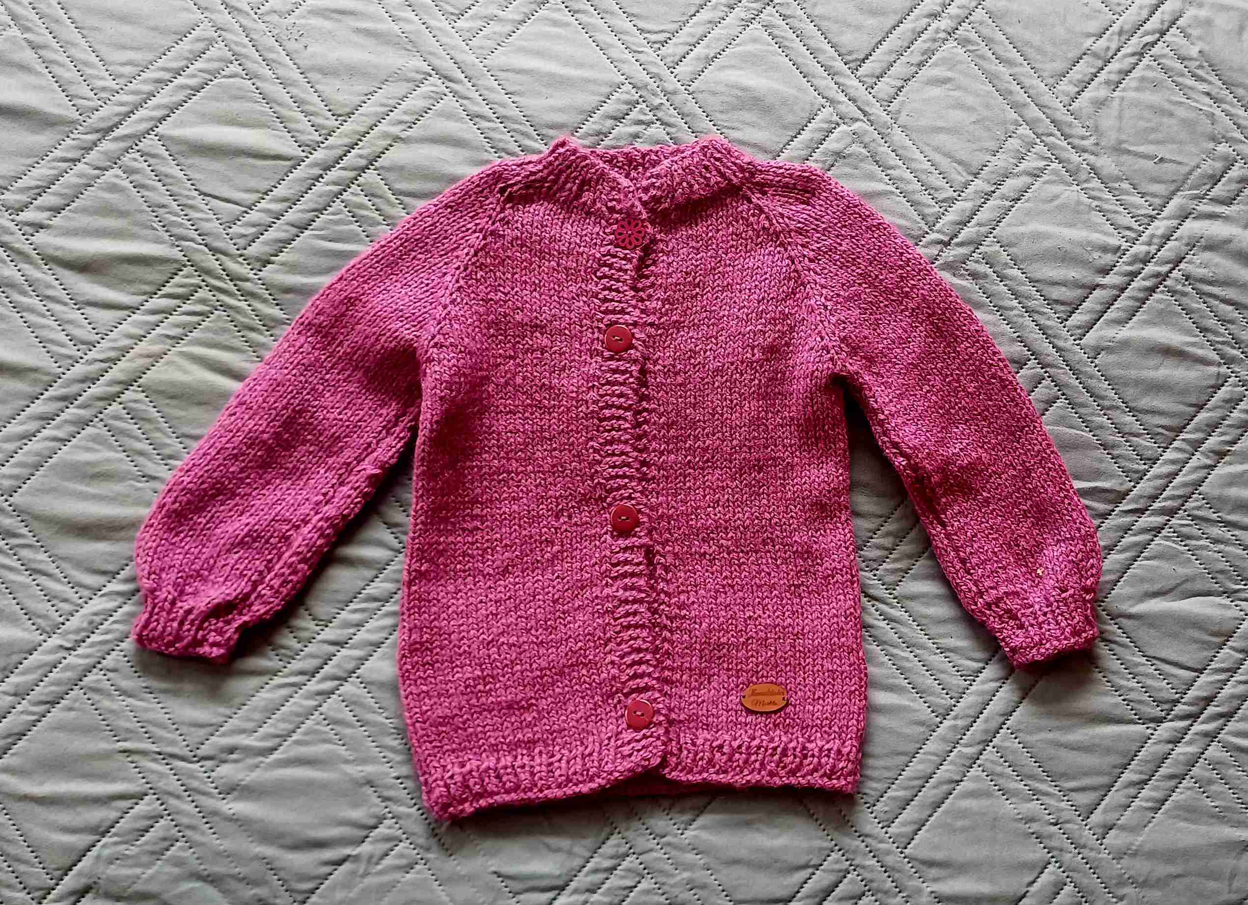 Chaleco bebé tejido multicolor - miniatura 3