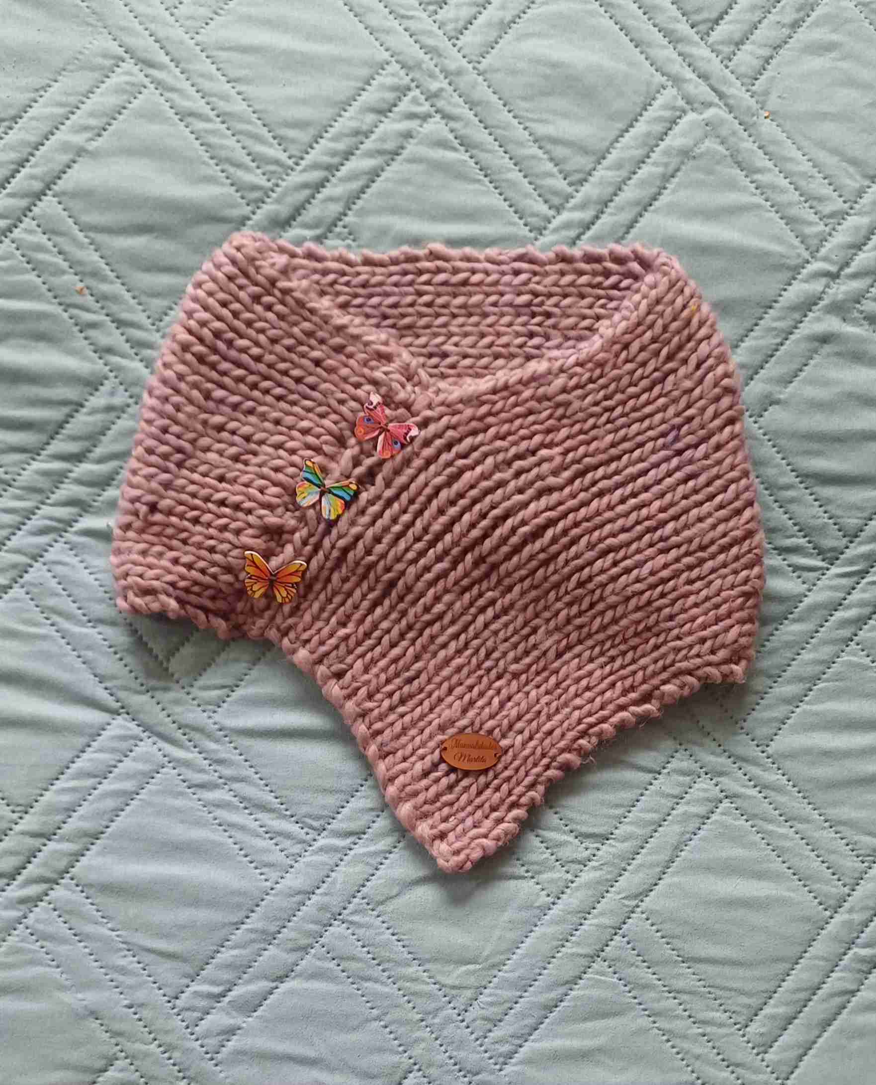 Cuello tejido  botón - miniatura 4