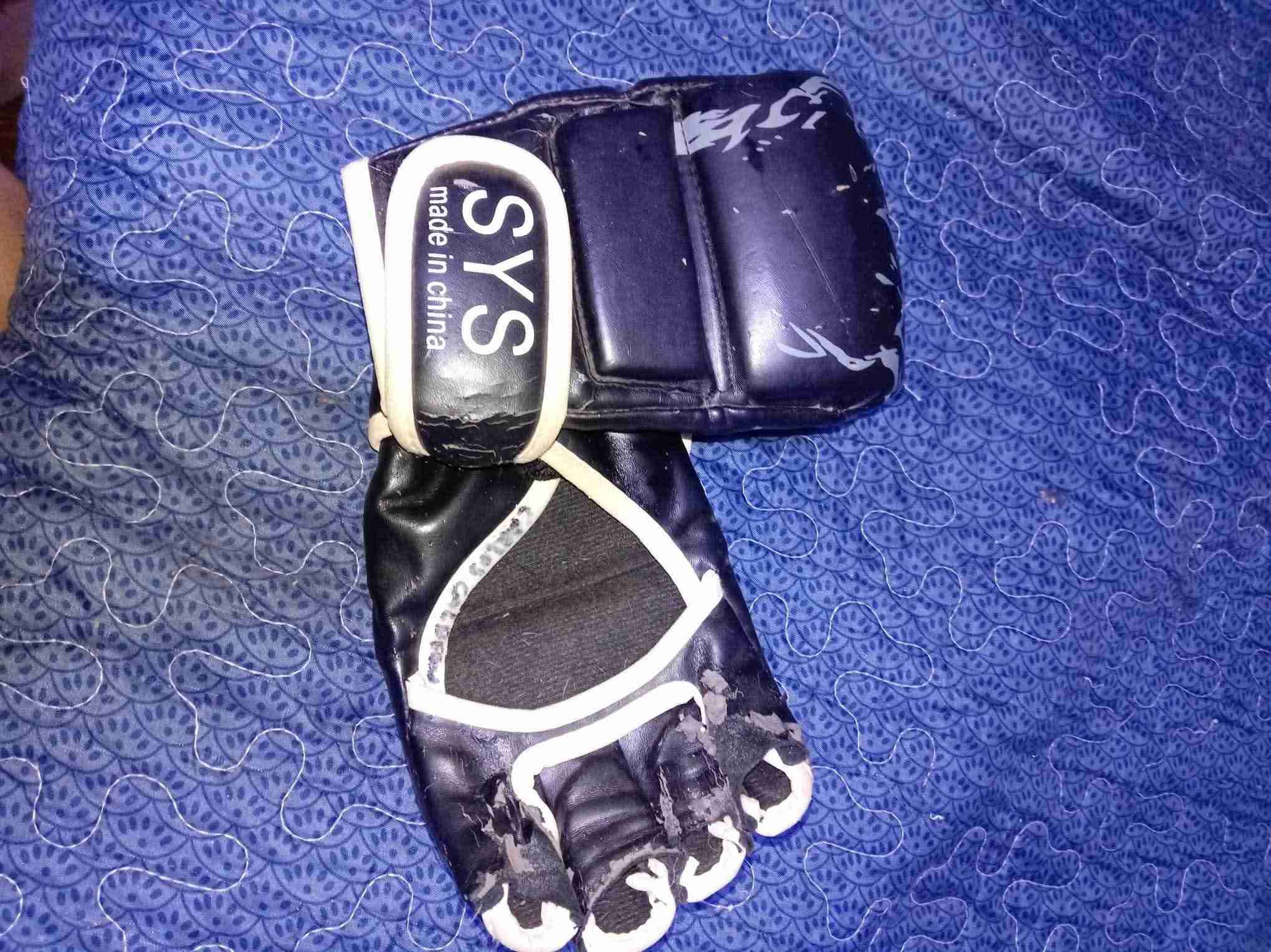 Guantes de boxeo negros SYS - miniatura 2