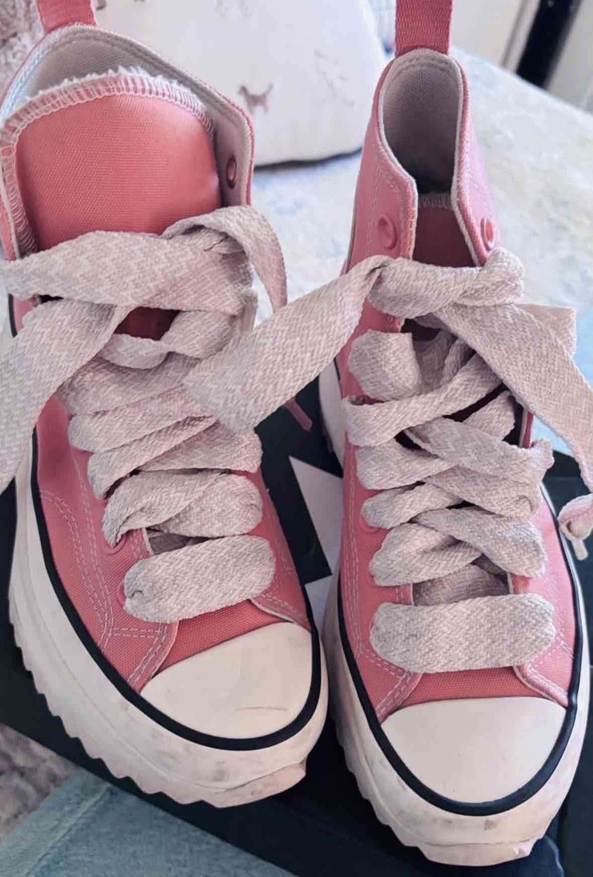 Zapatillas rosadas de lona Converse original - miniatura 1