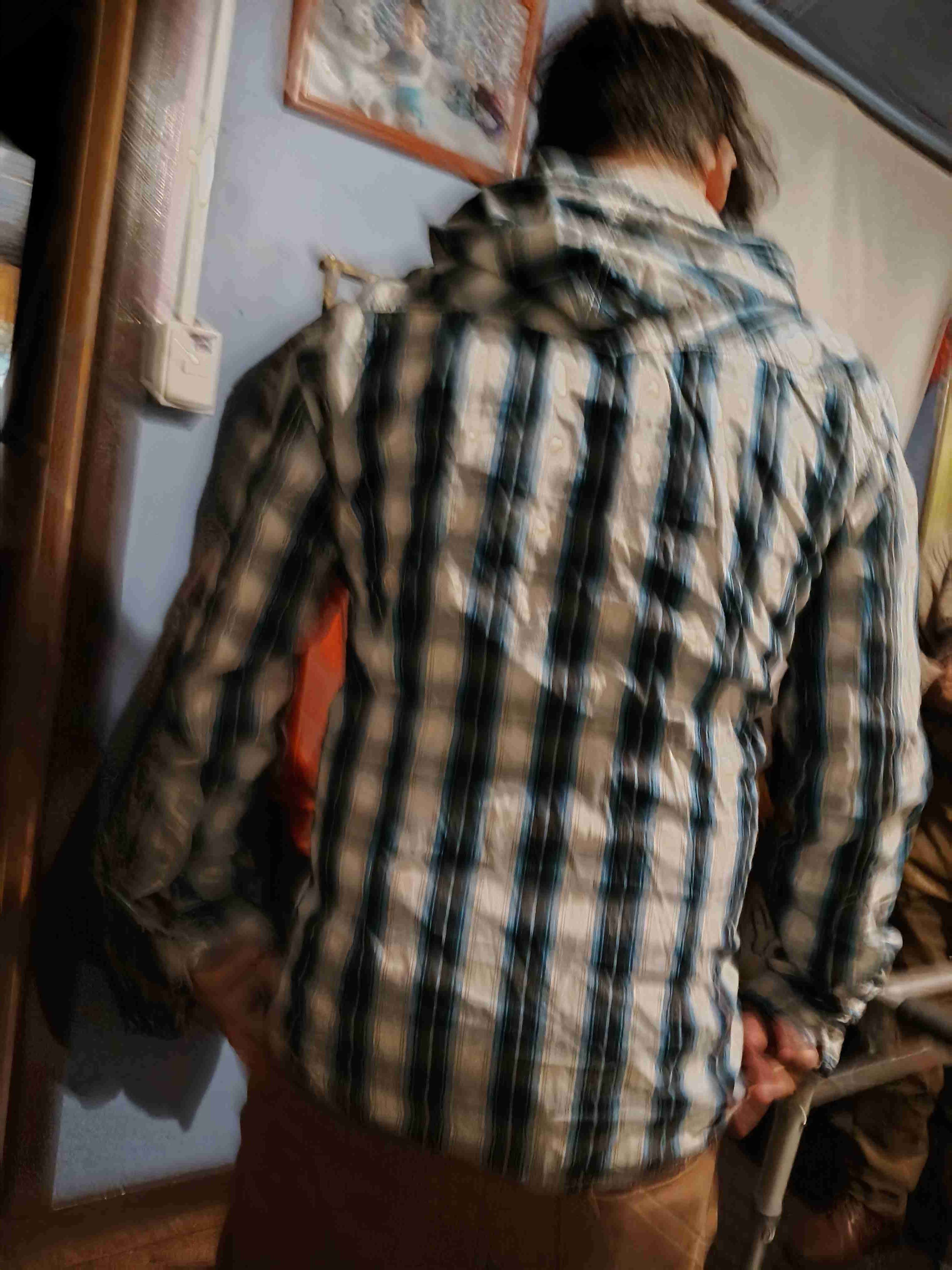 Camisa a cuadros azul y blanca - miniatura 2