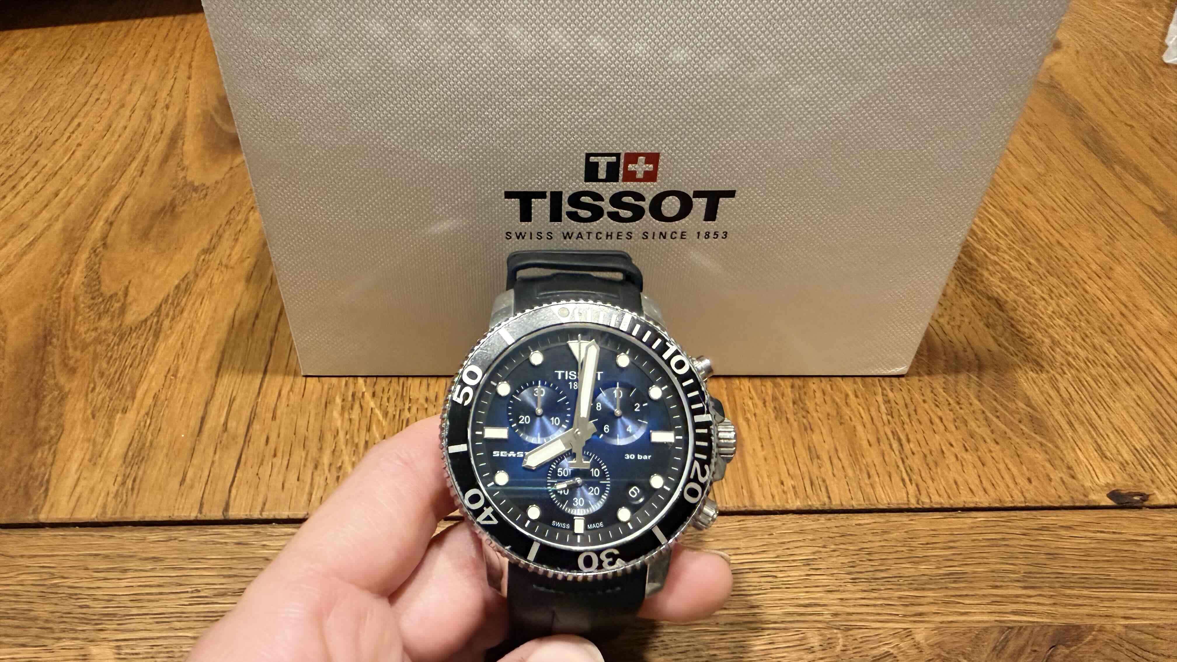 Reloj Tissot 1953 modelo Seastar original - miniatura 1