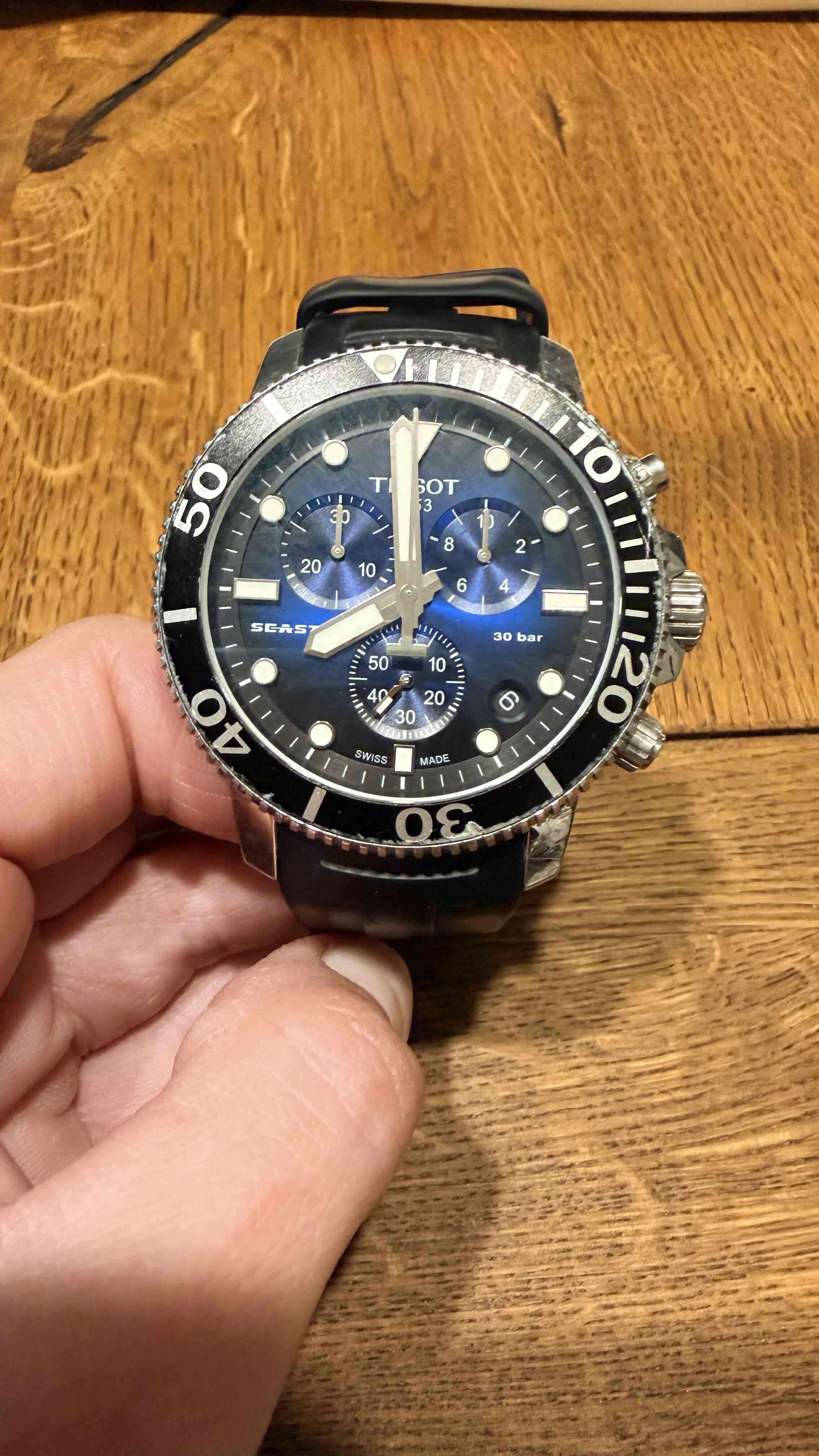 Reloj Tissot 1953 modelo Seastar original - miniatura 2