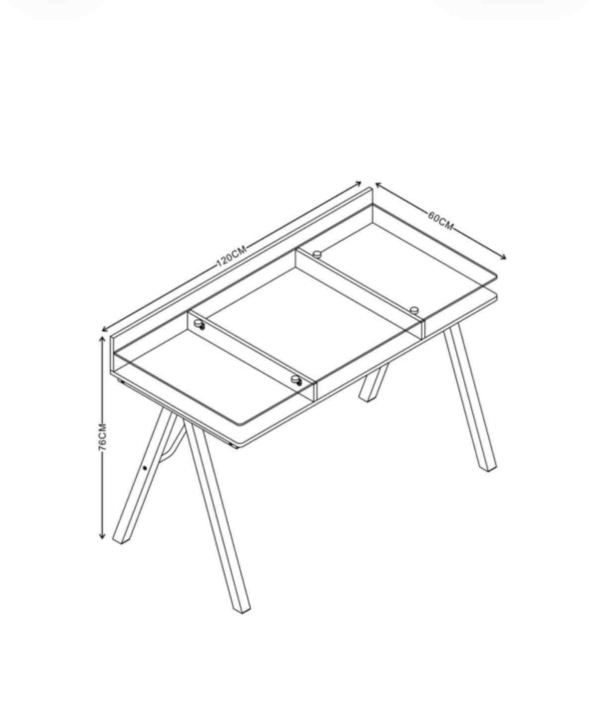 Escritorio Roa natural M+Design usado - miniatura 3