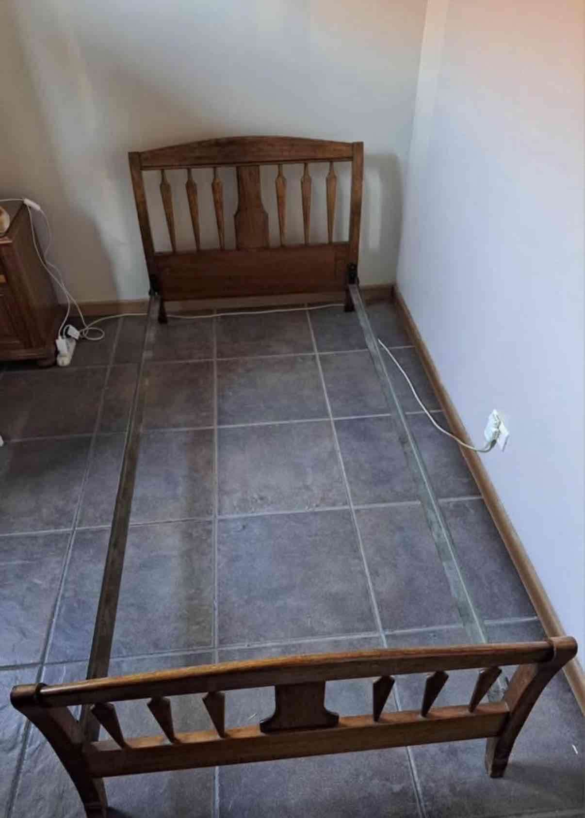 Cama marquesa de madera CIC 1 plaza - miniatura 1