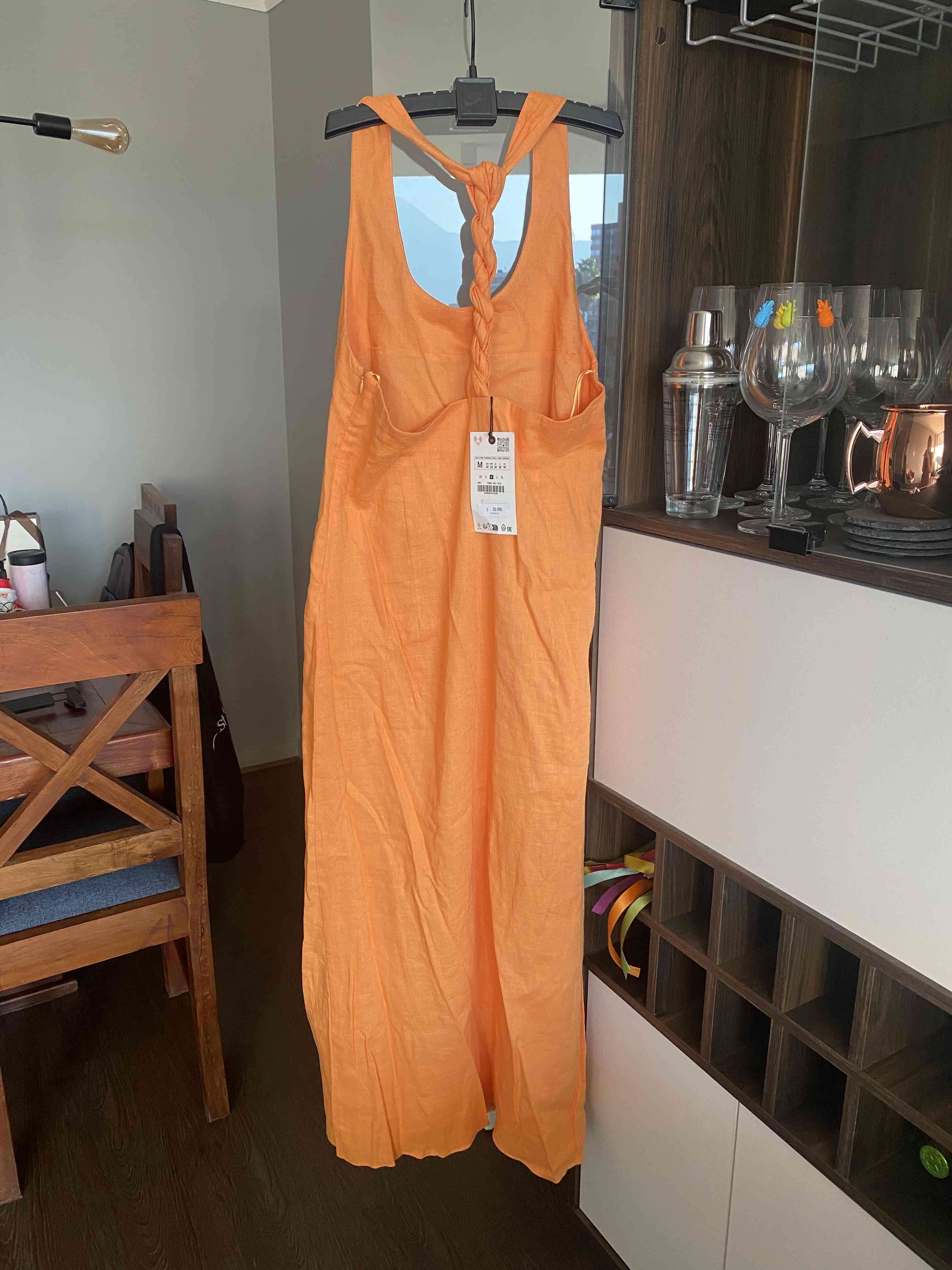 Vestido naranja ZW Collection nuevo - miniatura 3