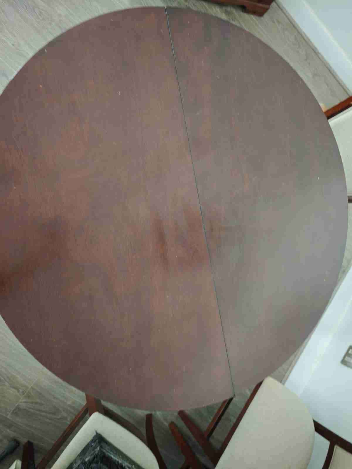 Mesa redonda de madera - miniatura 3