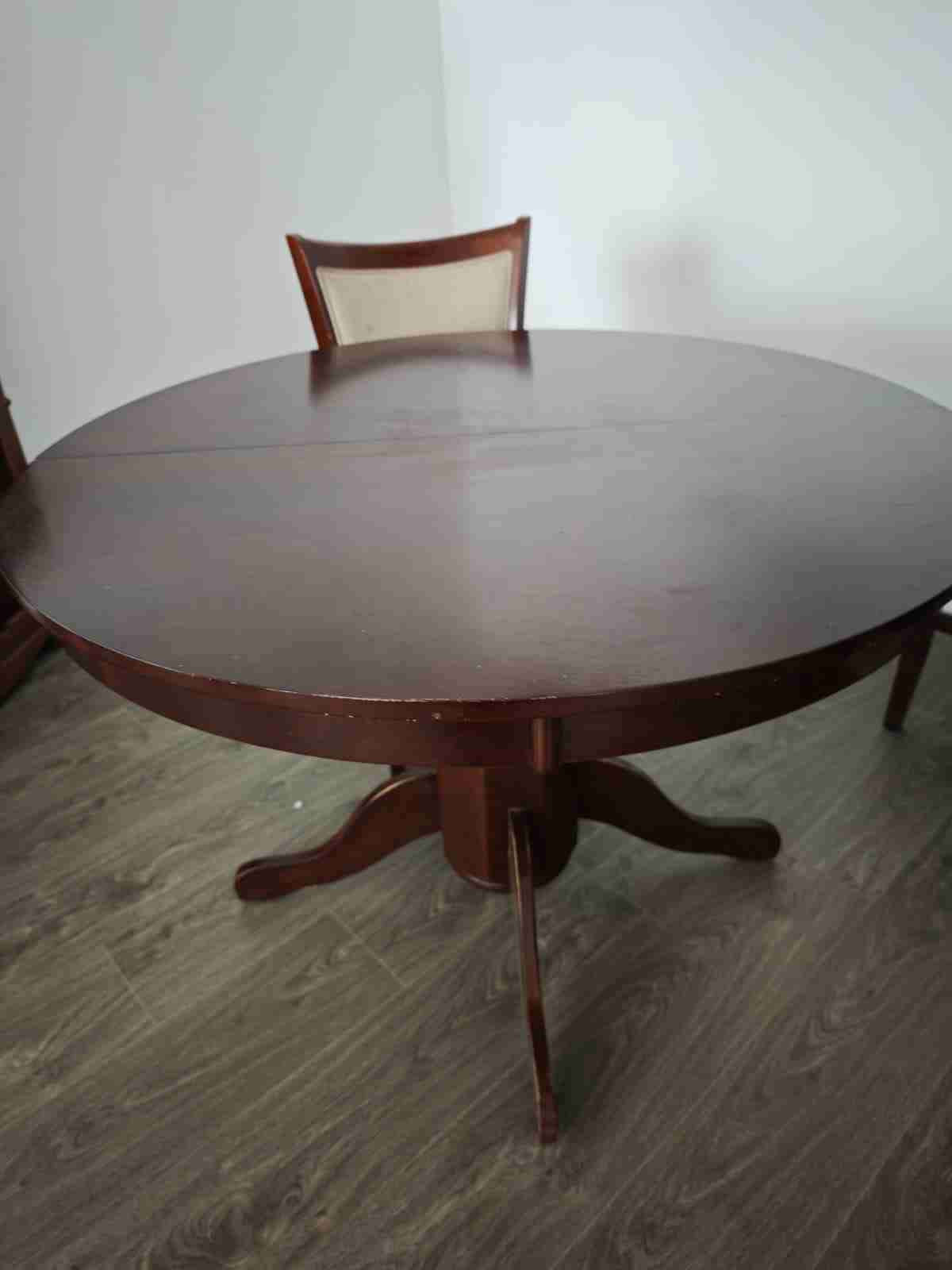 Mesa redonda de madera - miniatura 4