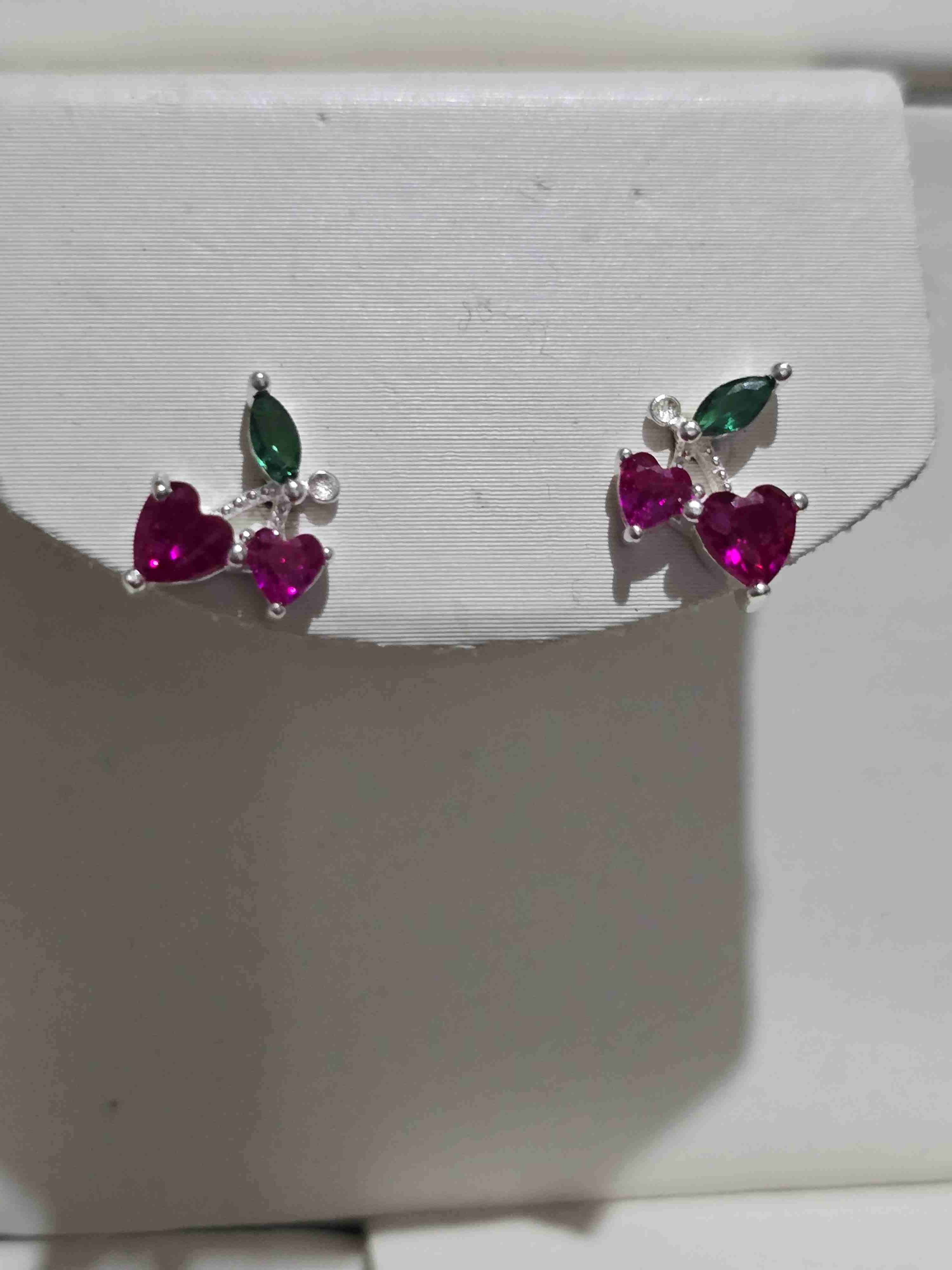 Aros de plata  fina  con circones - miniatura 2