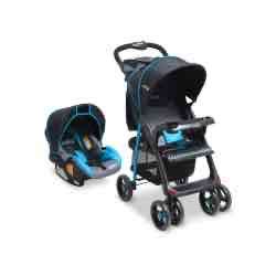 Coche de bebé azul y negro - miniatura 4