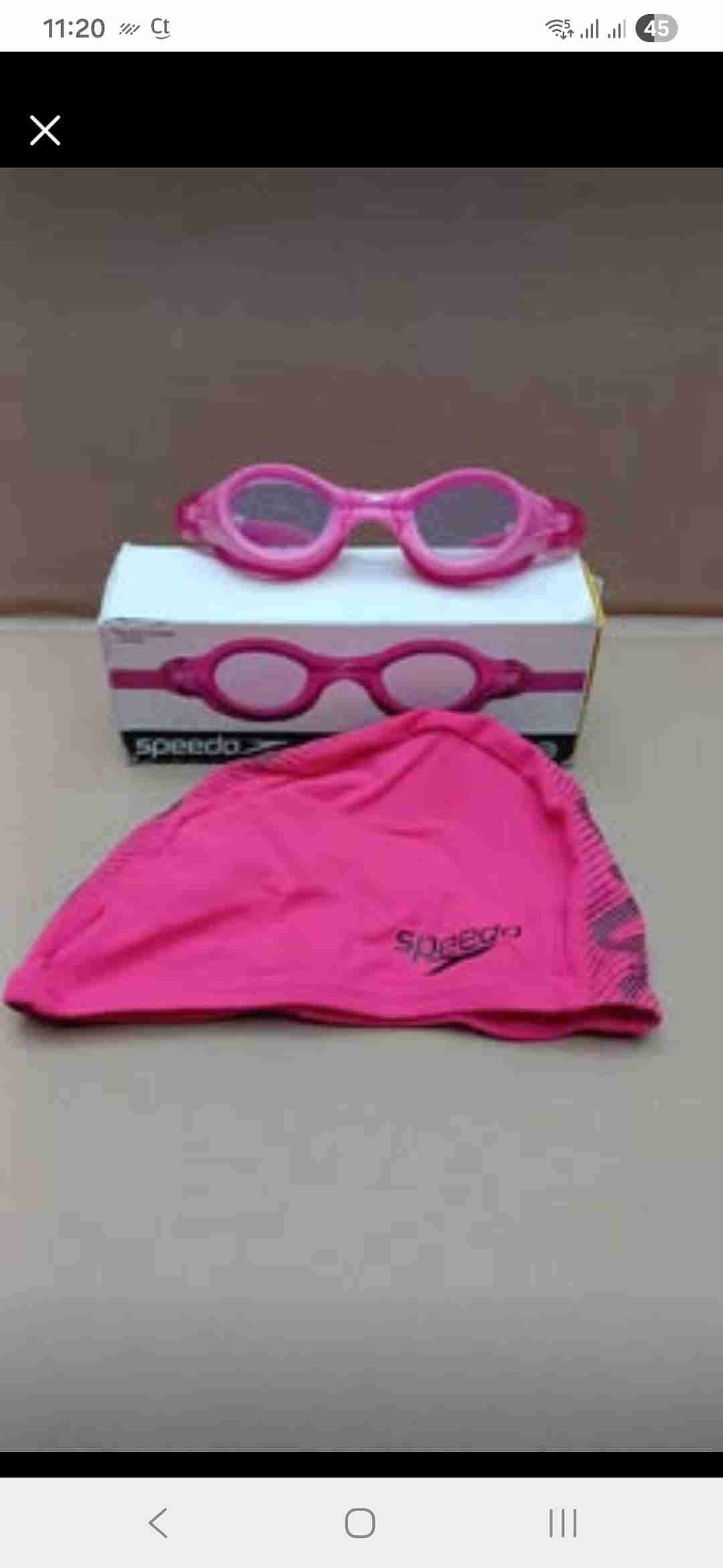 Lentes de natación rosadas Speedo - miniatura 2