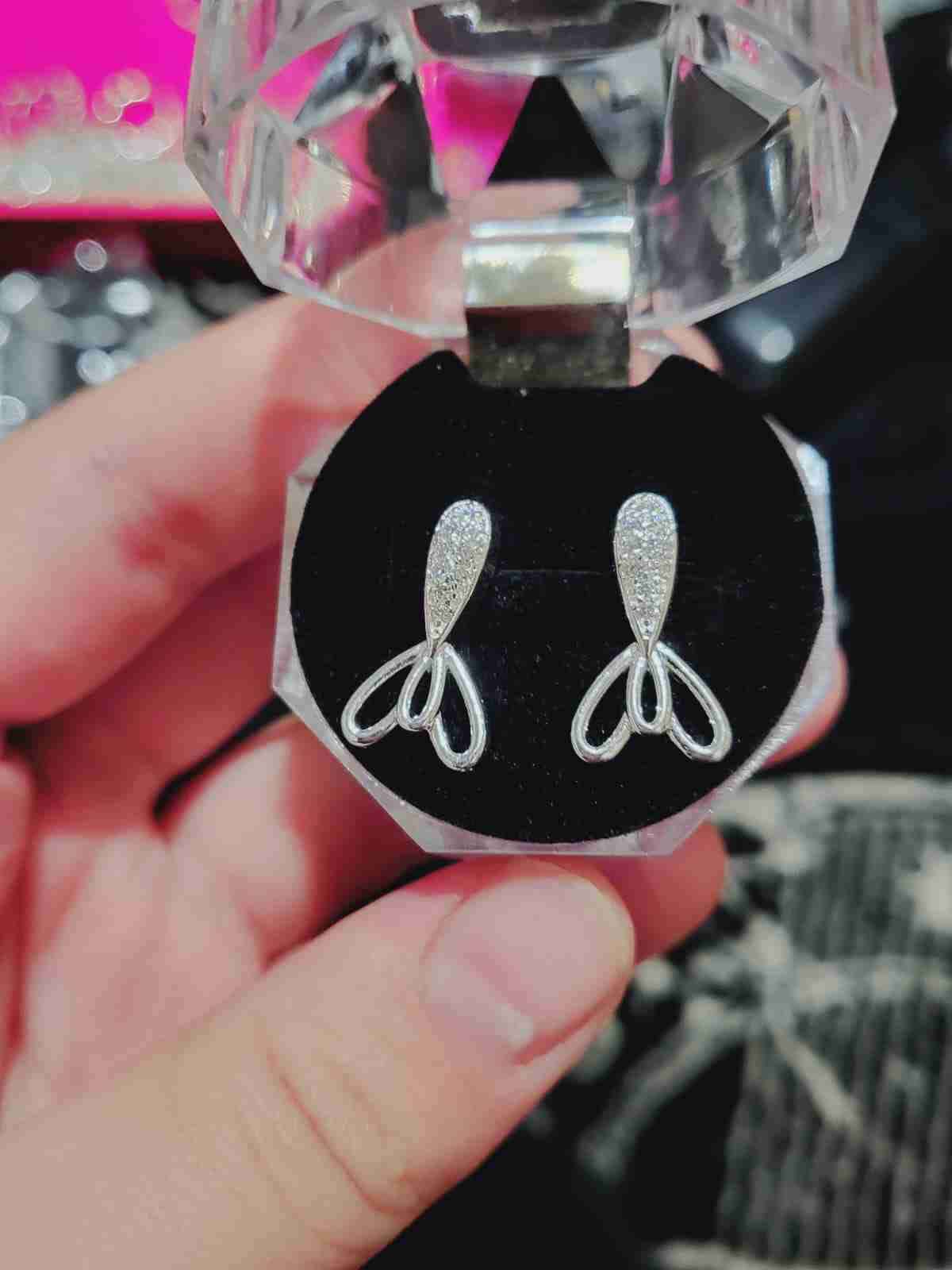 Aros plata fina muy lindos y elegantes - miniatura 1