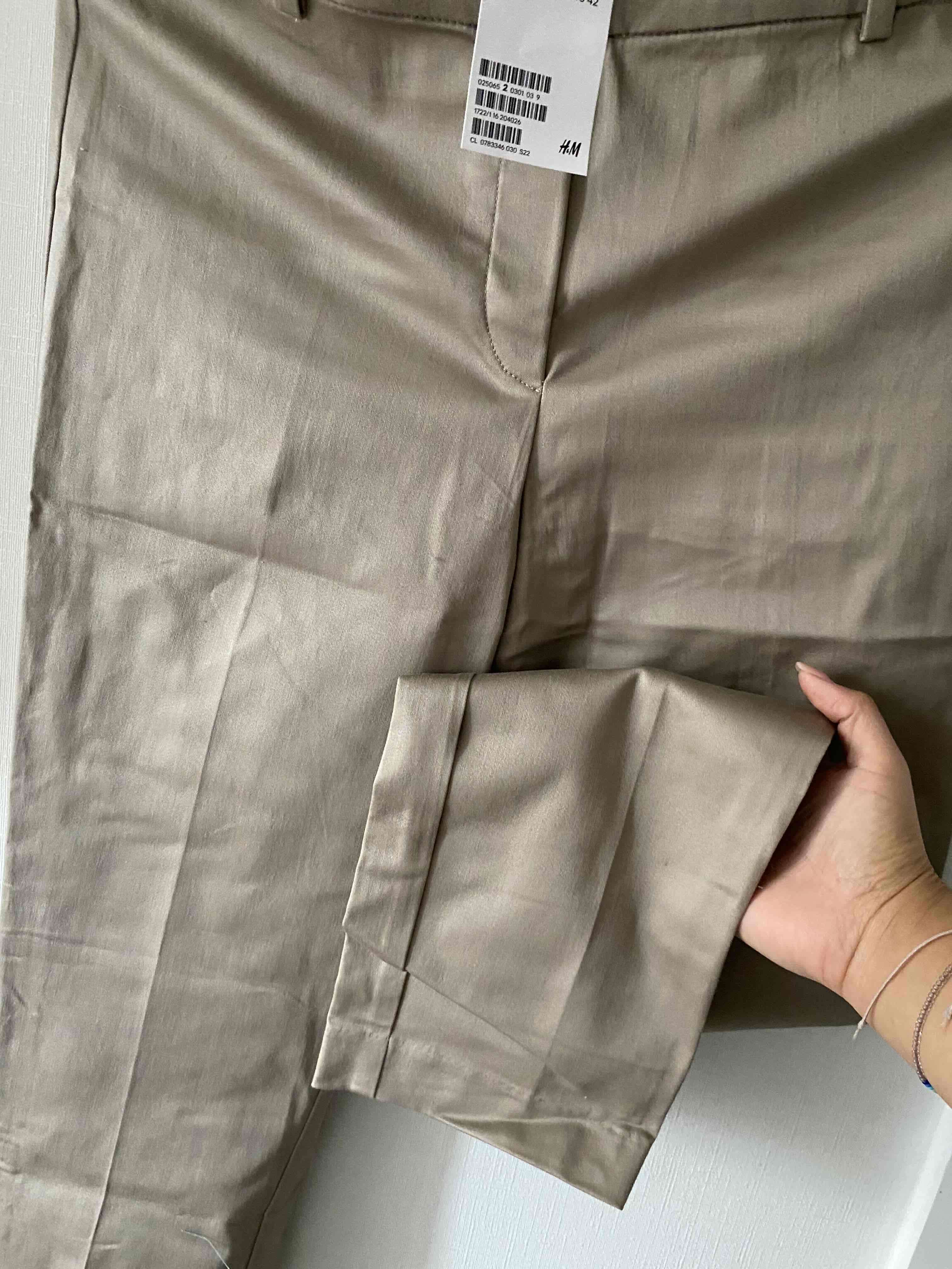 Pantalones beige de vestir nuevos - miniatura 2