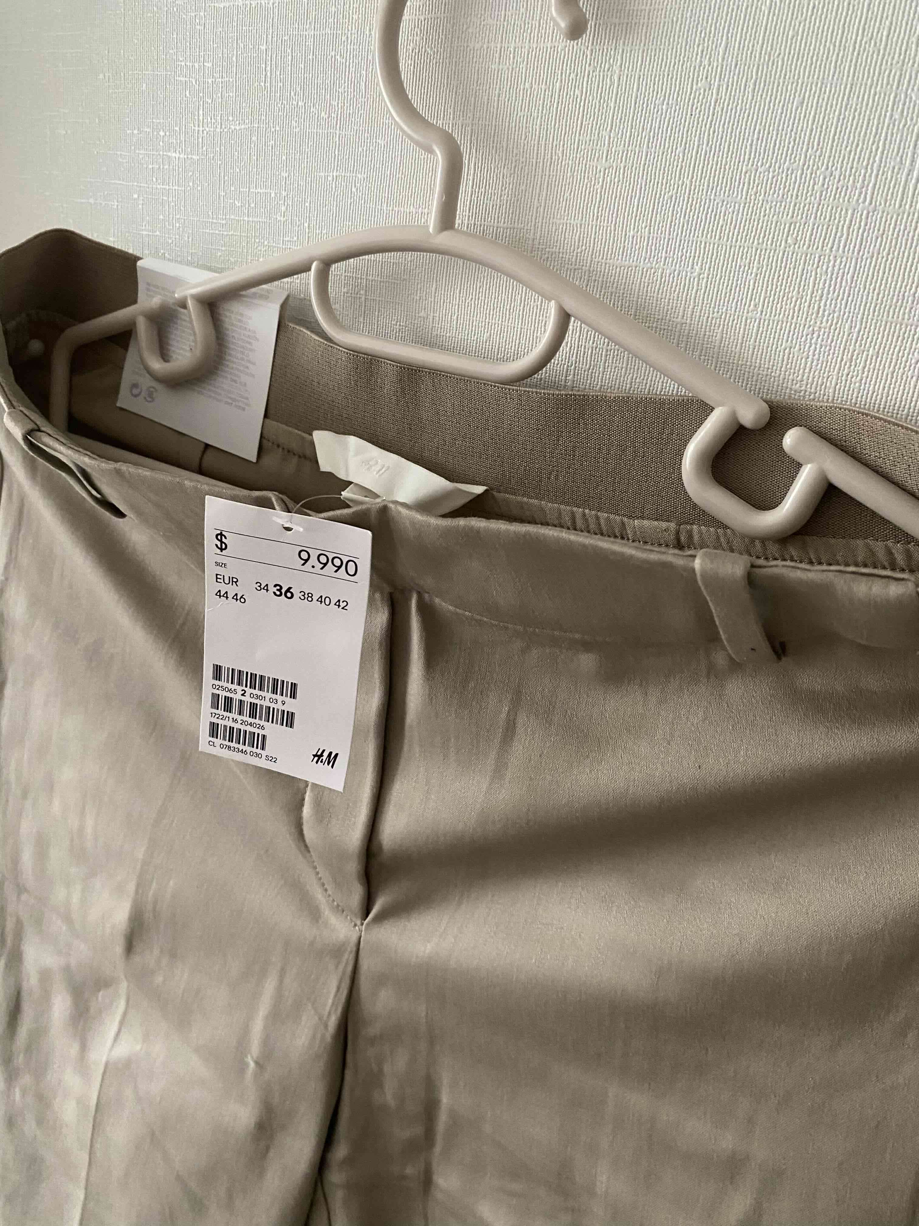 Pantalones beige de vestir nuevos - miniatura 3