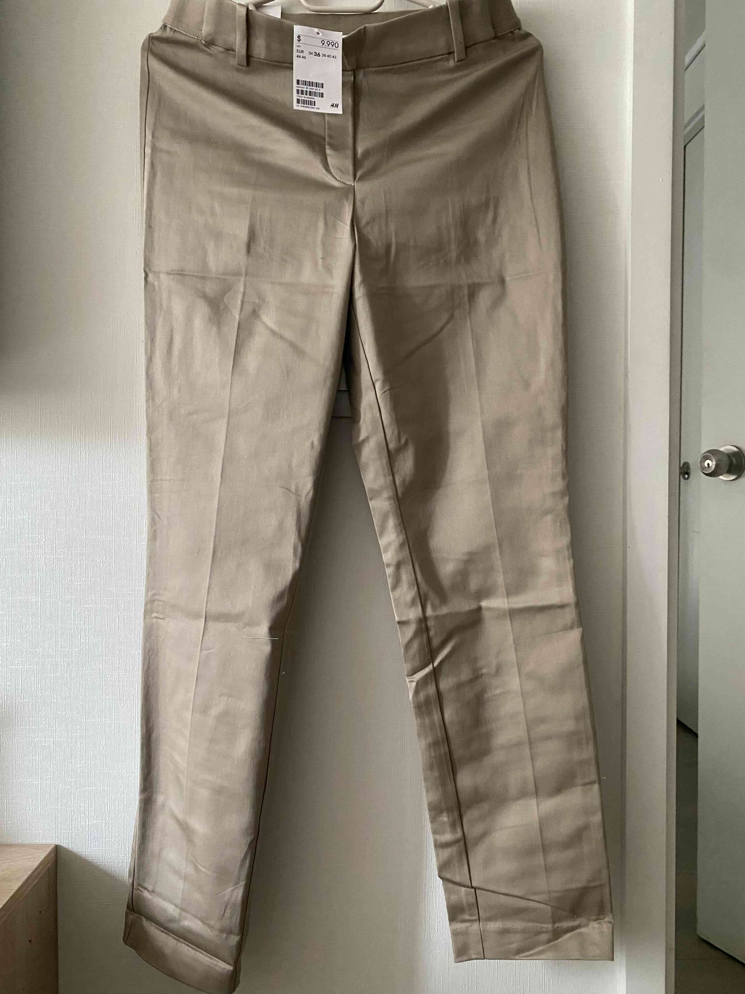 Pantalones beige de vestir nuevos - miniatura 6