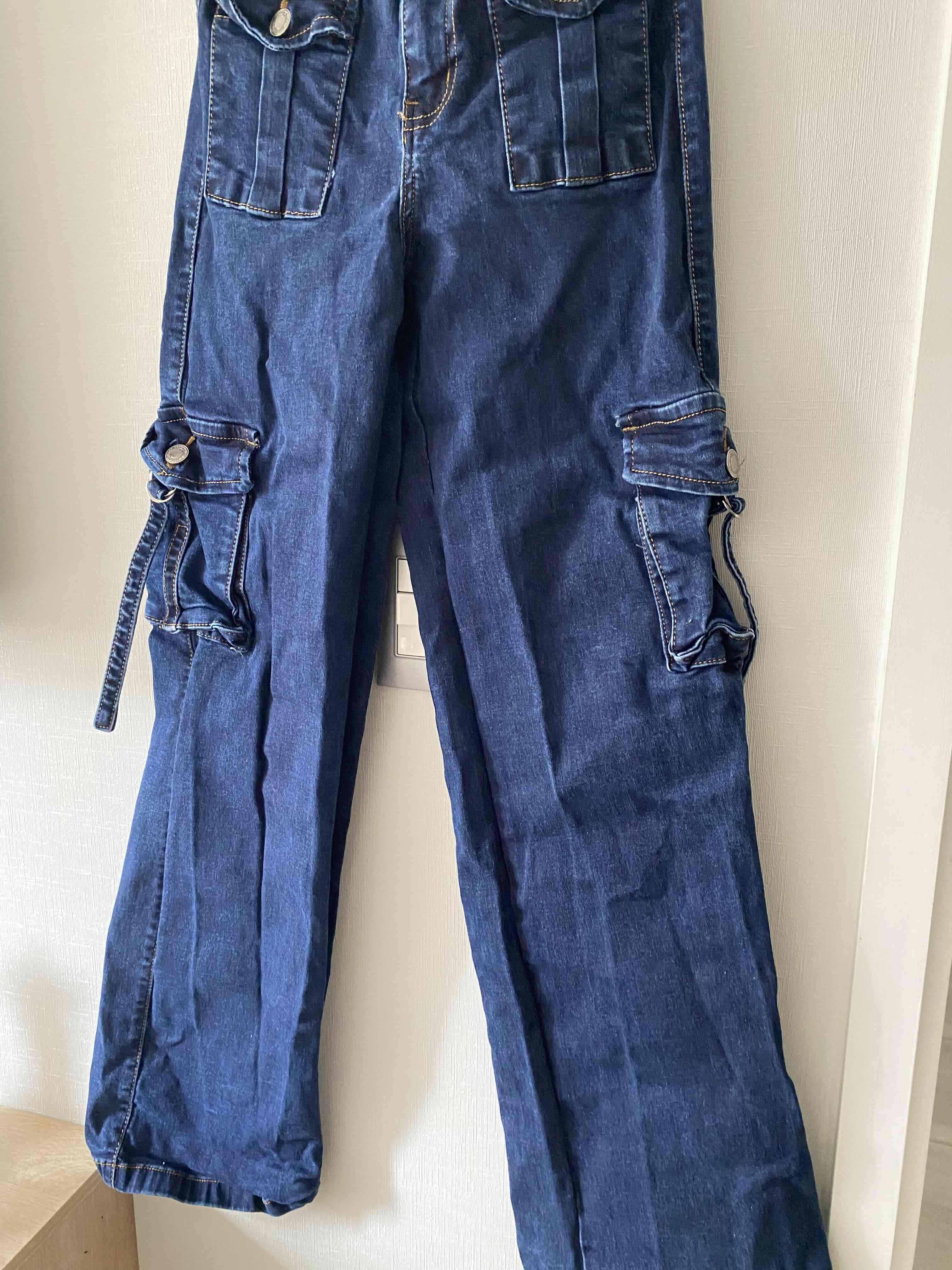 Jeans cargo azul oscuro - miniatura 2