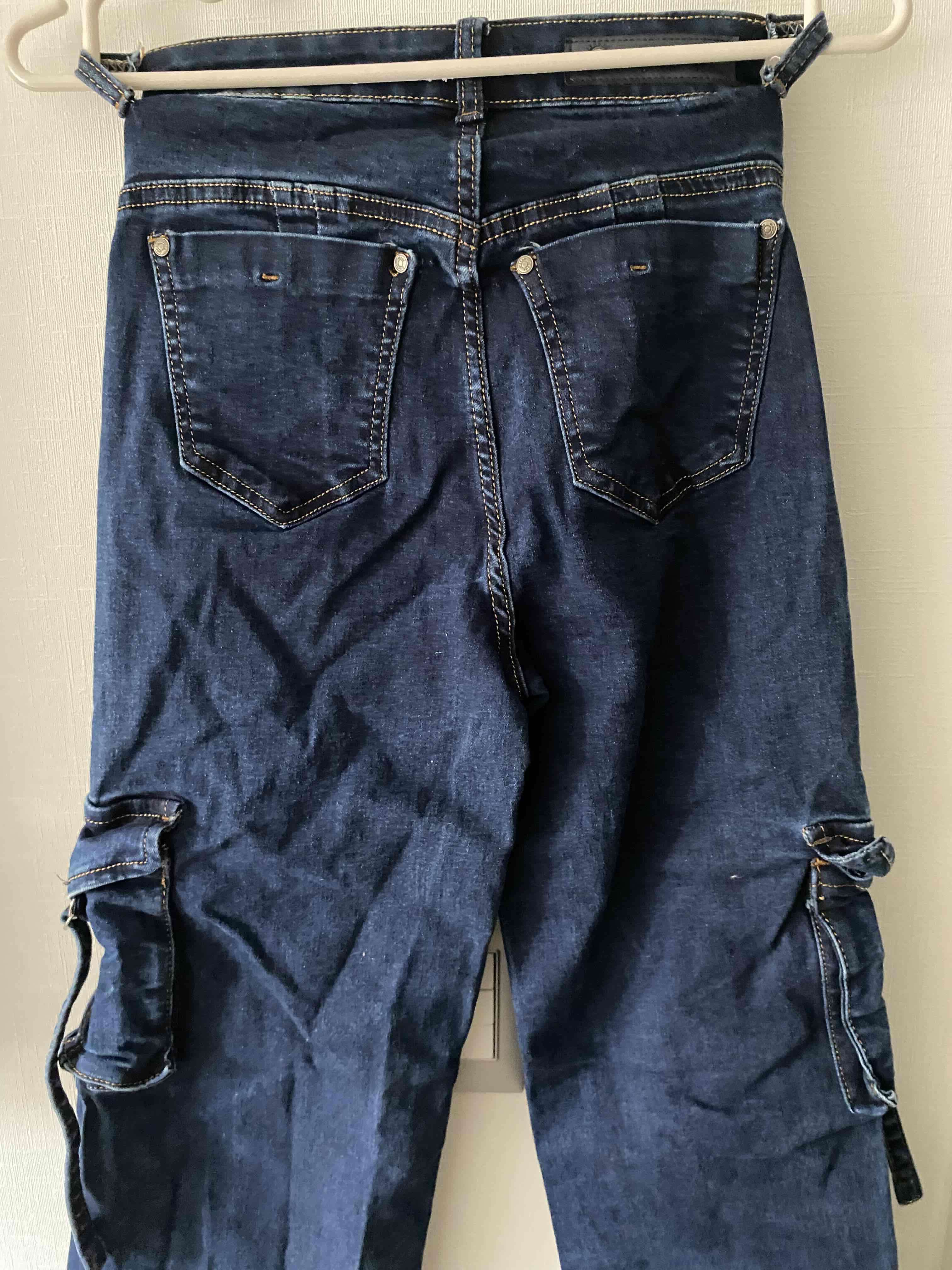 Jeans cargo azul oscuro - miniatura 3