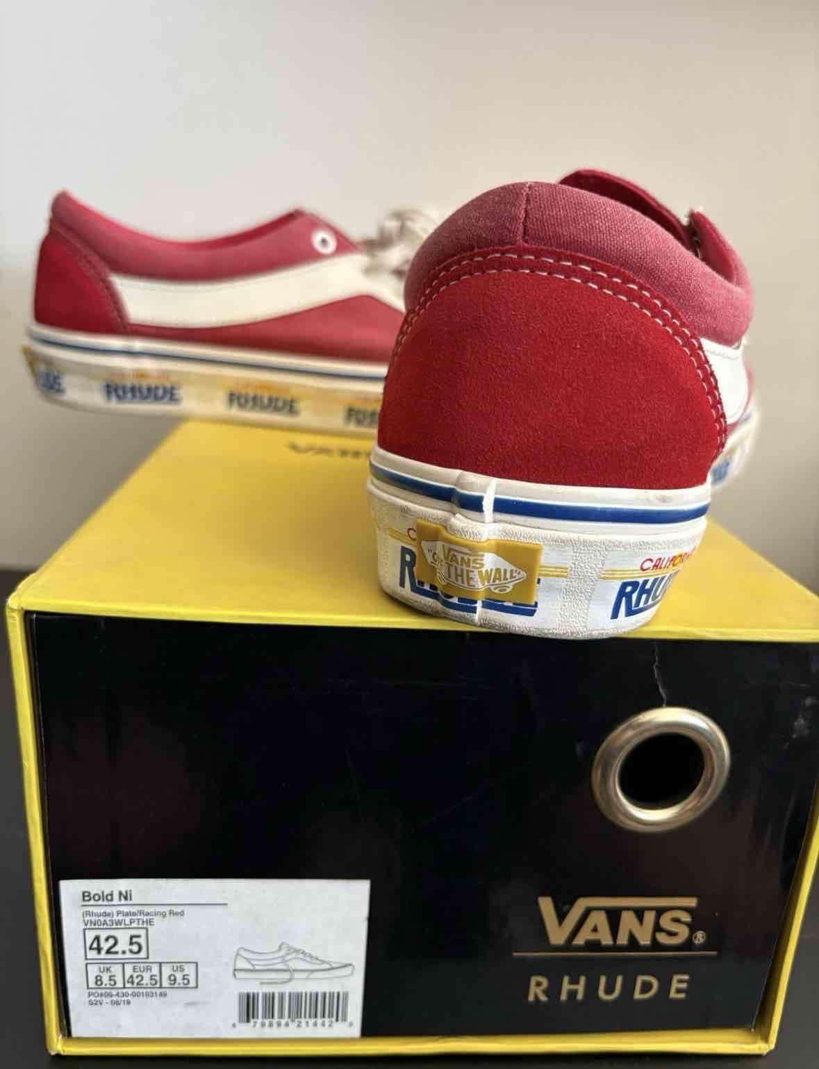 Zapatillas Vans Rhude rojas - miniatura 2