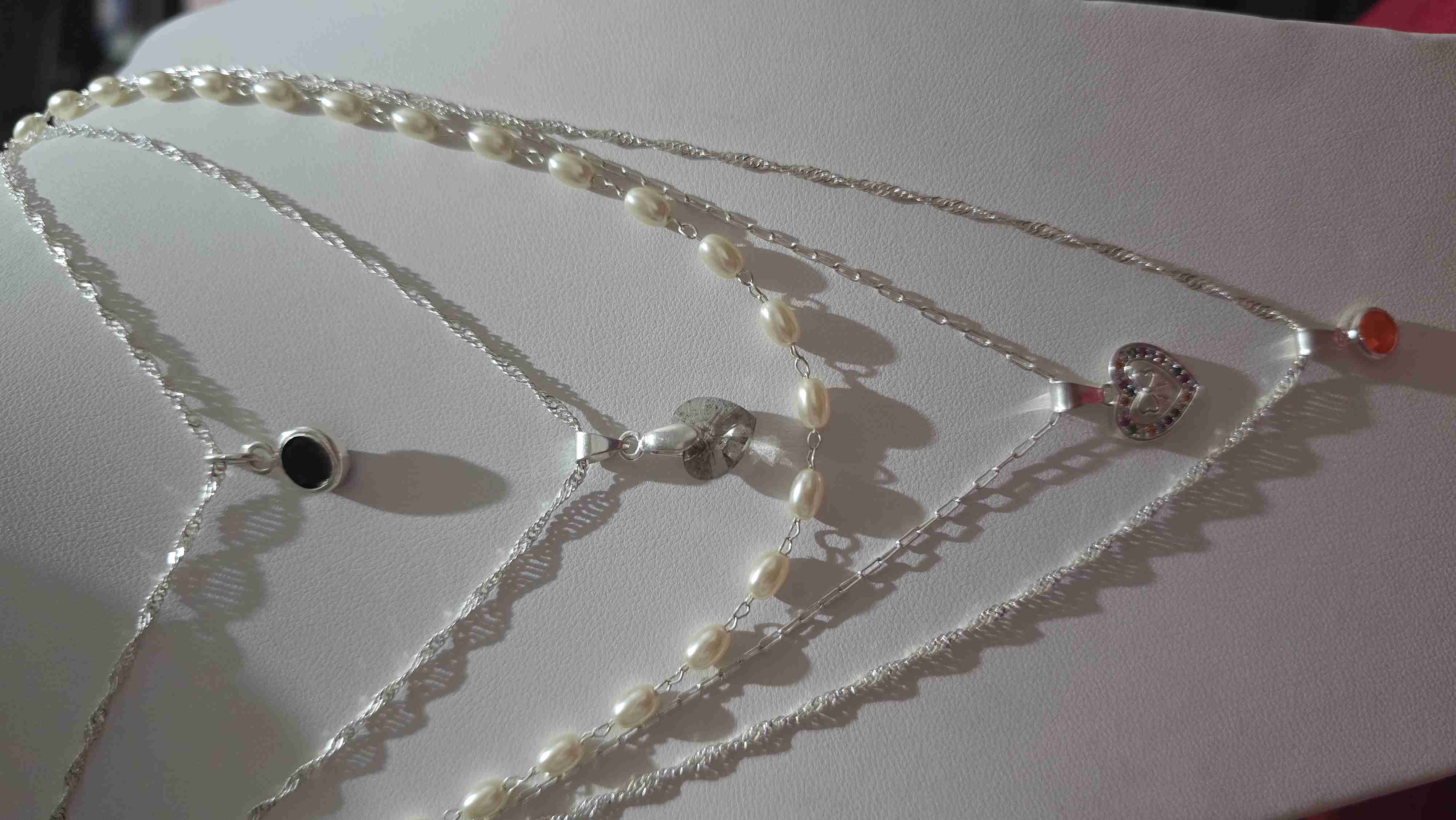 Collar de plata con dijes - miniatura 4